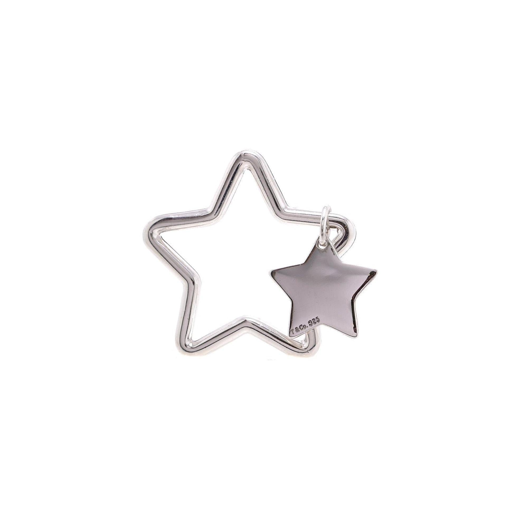 Tiffany & Co. Sterling Silver Star Keychain