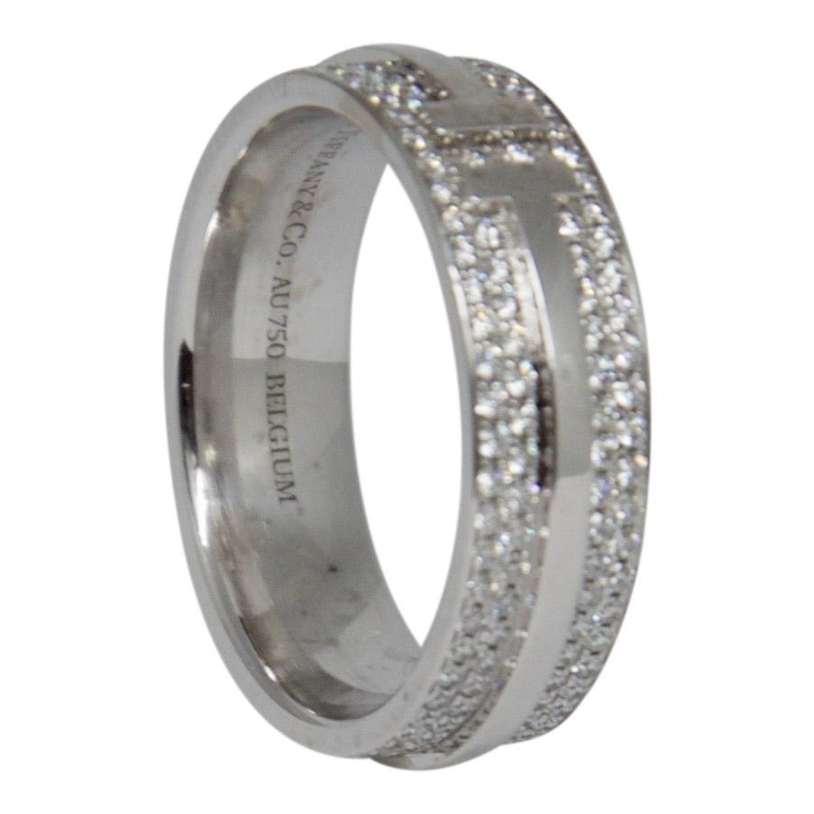 Tiffany & Co. T Two Ring with Pave Diamonds
