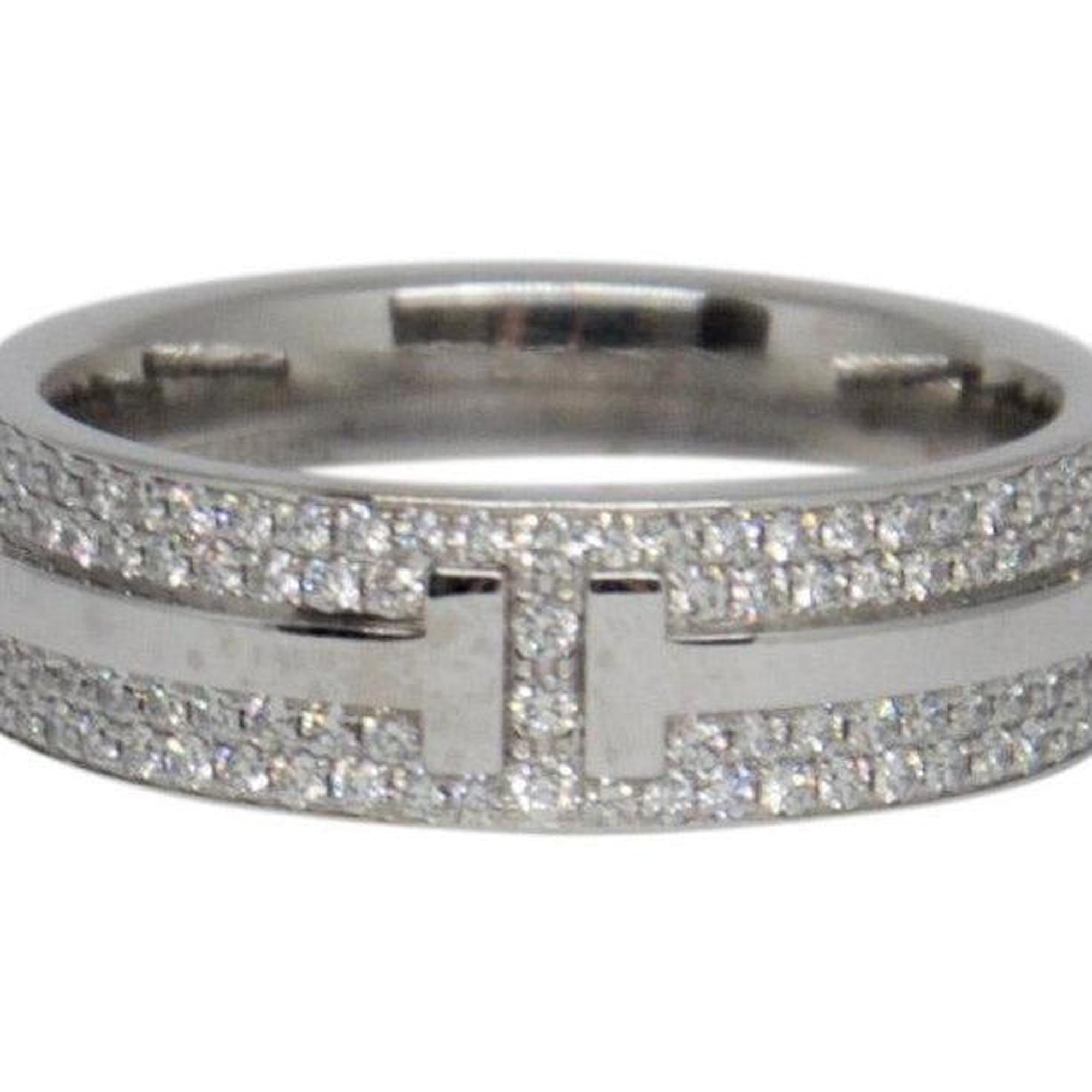 Tiffany & Co. T Two Ring with Pave Diamonds