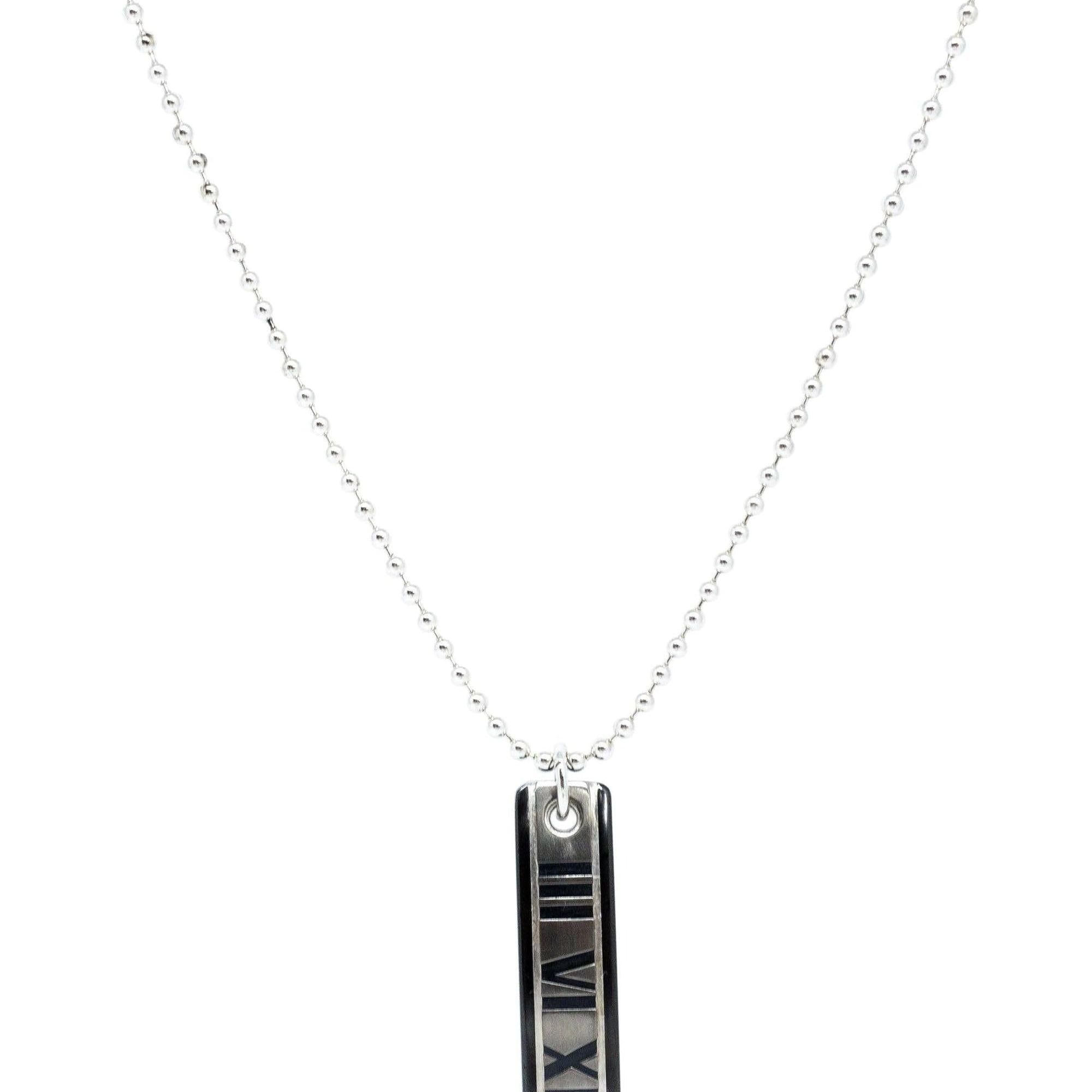 Tiffany & Co. Titanium Atlas Pendant Necklace
