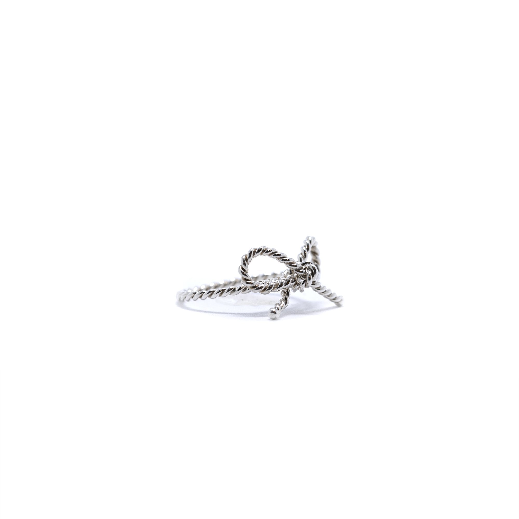Tiffany & Co. Diamond Set Bow Ring in Platinum | Rich Diamonds