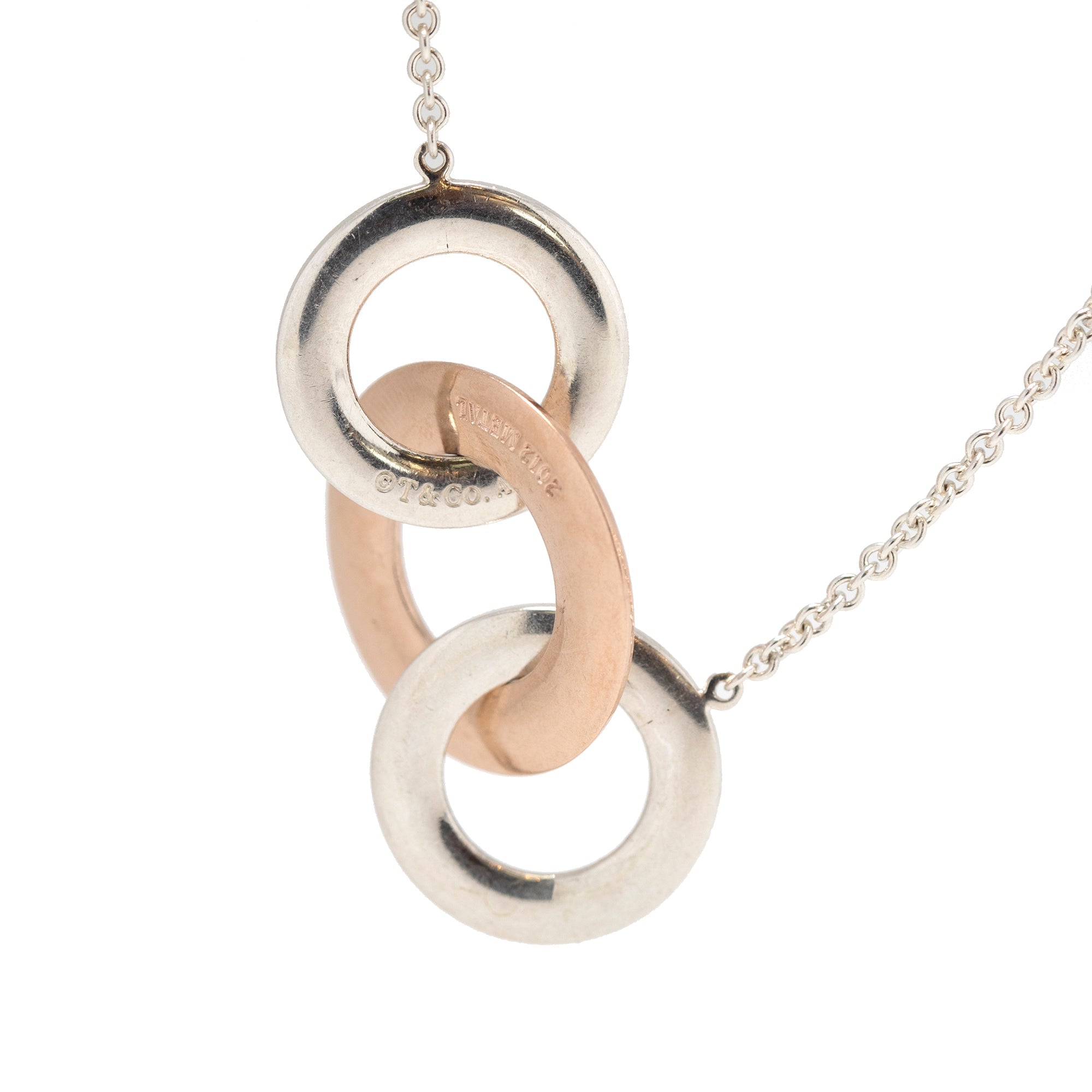 Tiffany & Co. Two-Tone 1837 Interlocking Circles Station Necklace