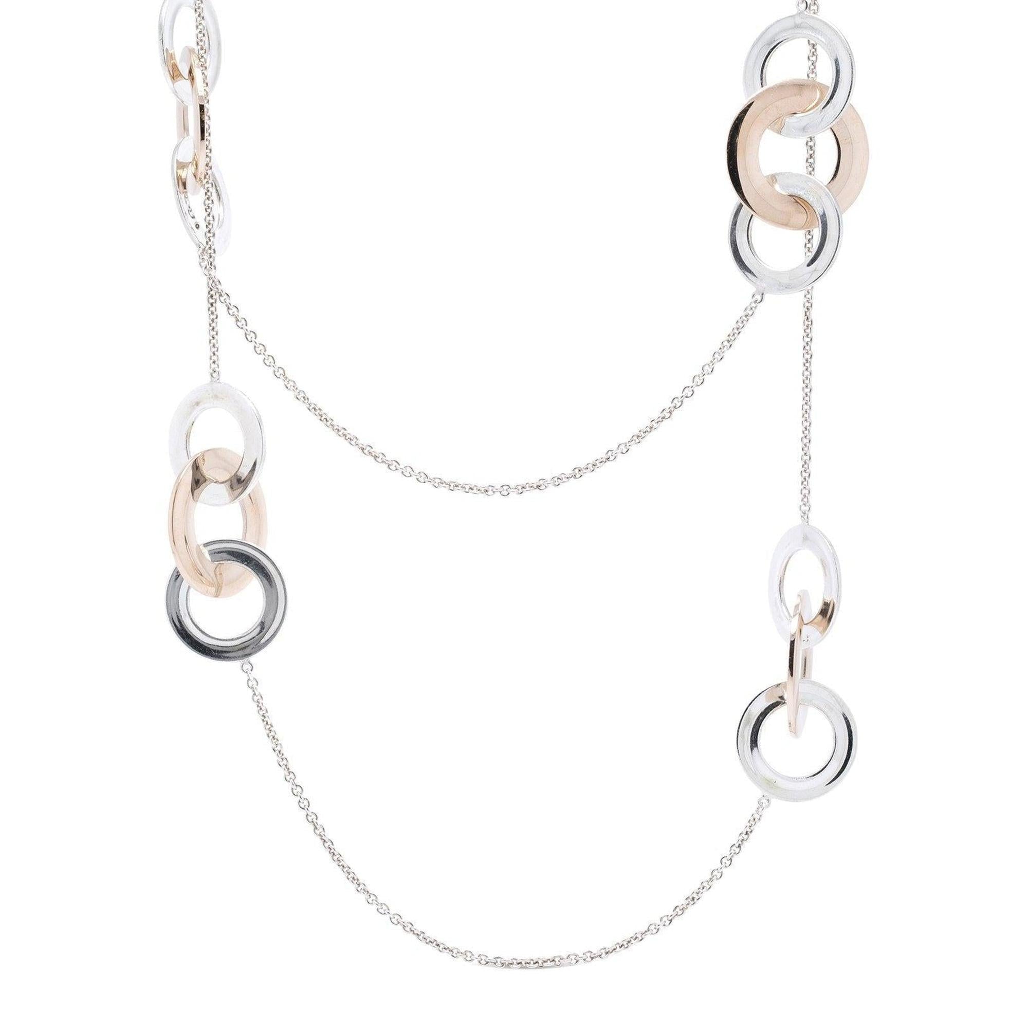 Tiffany & Co. Two-Tone 1837 Interlocking Circles Station Necklace