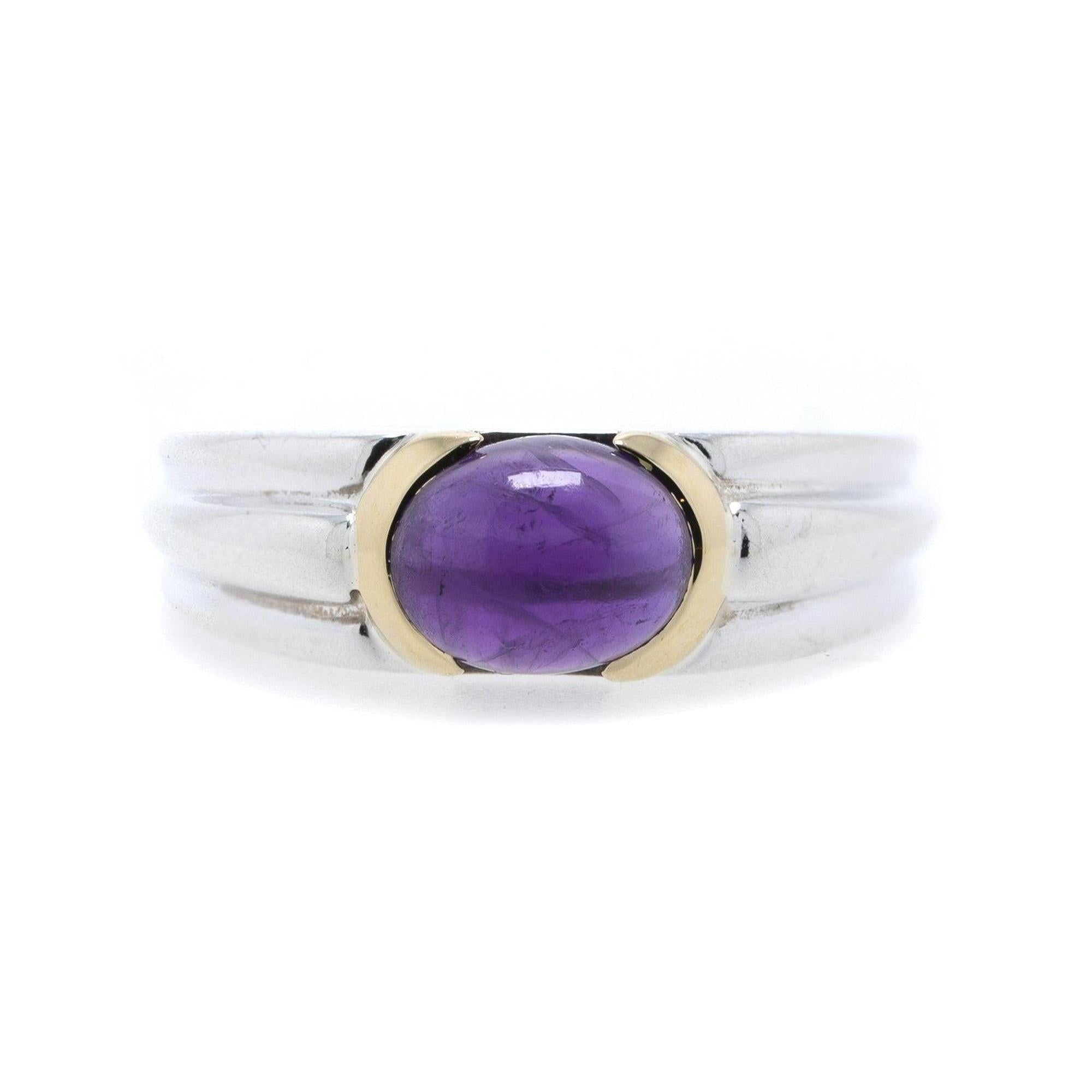 Tiffany & Co. Two-Tone Amethyst Cocktail Ring