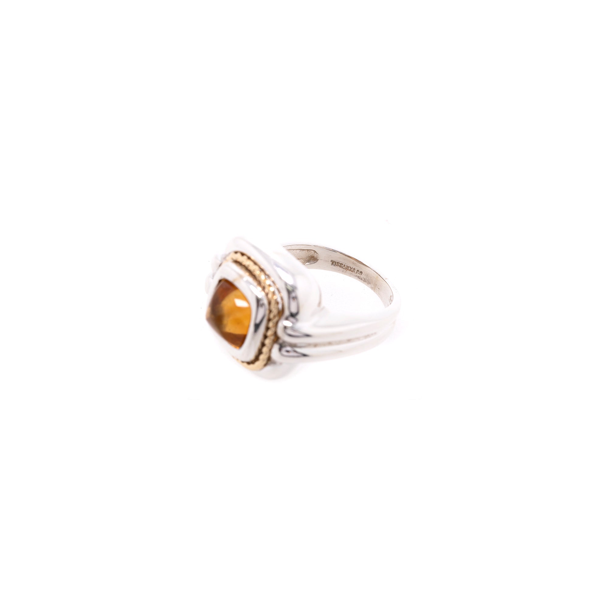 Tiffany & Co. Two-Tone Citrine Cocktail Ring