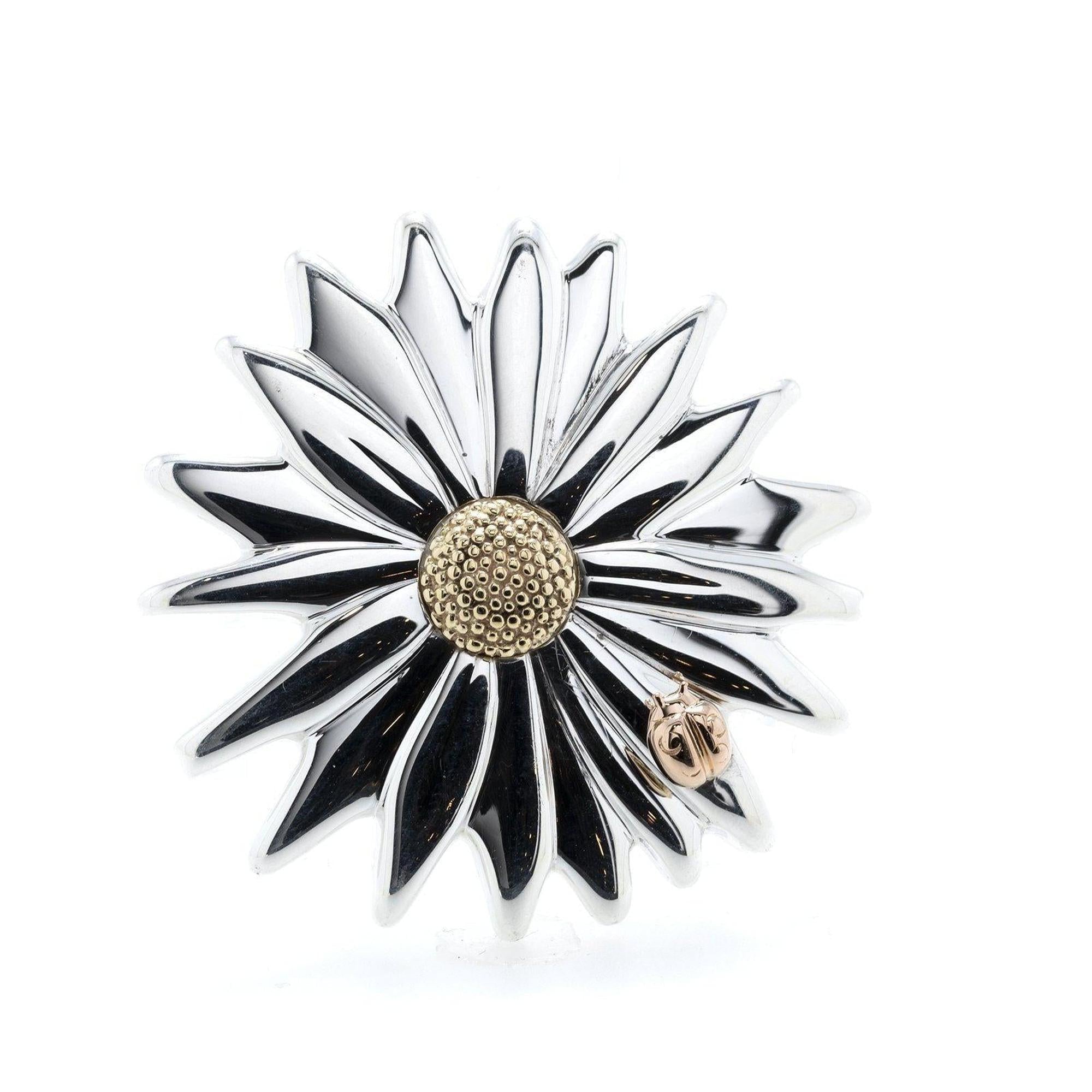Tiffany & Co. Two-Tone Flower Brooch
