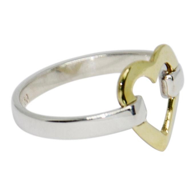 Tiffany & Co. Two-Tone Heart Ring