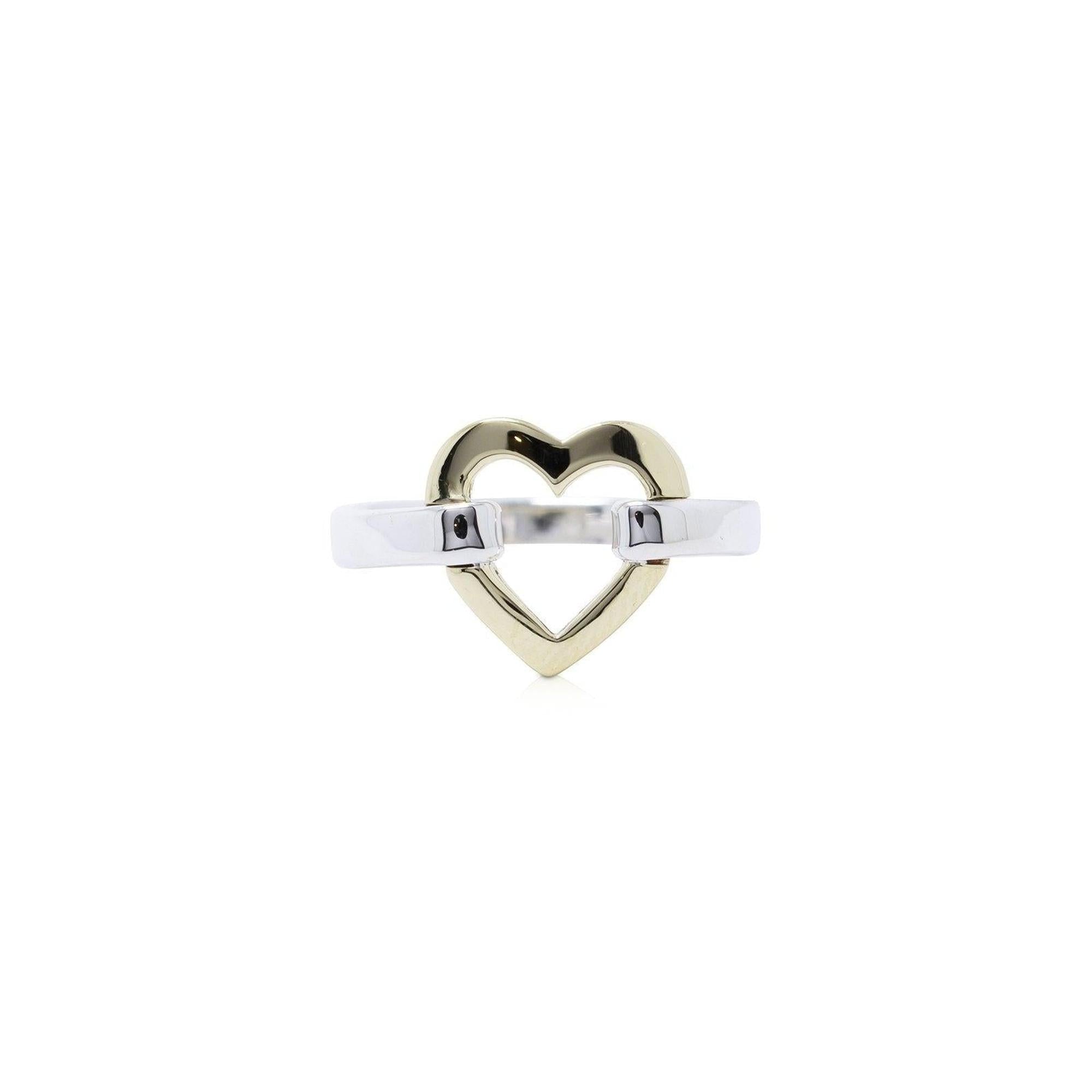 Tiffany & Co. Two-Tone Heart Ring