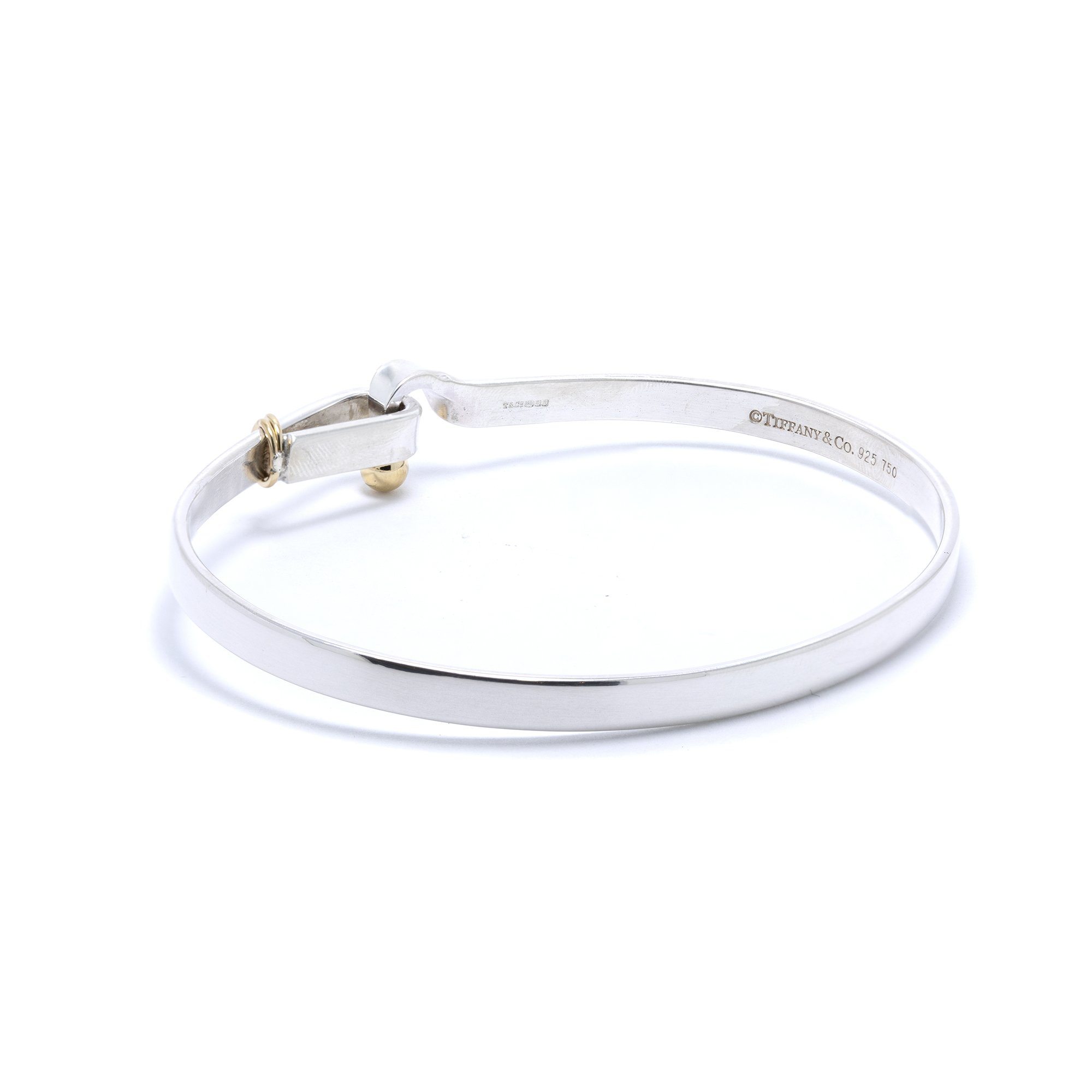 Tiffany & Co. Two-Tone Hook & Eye Bangle