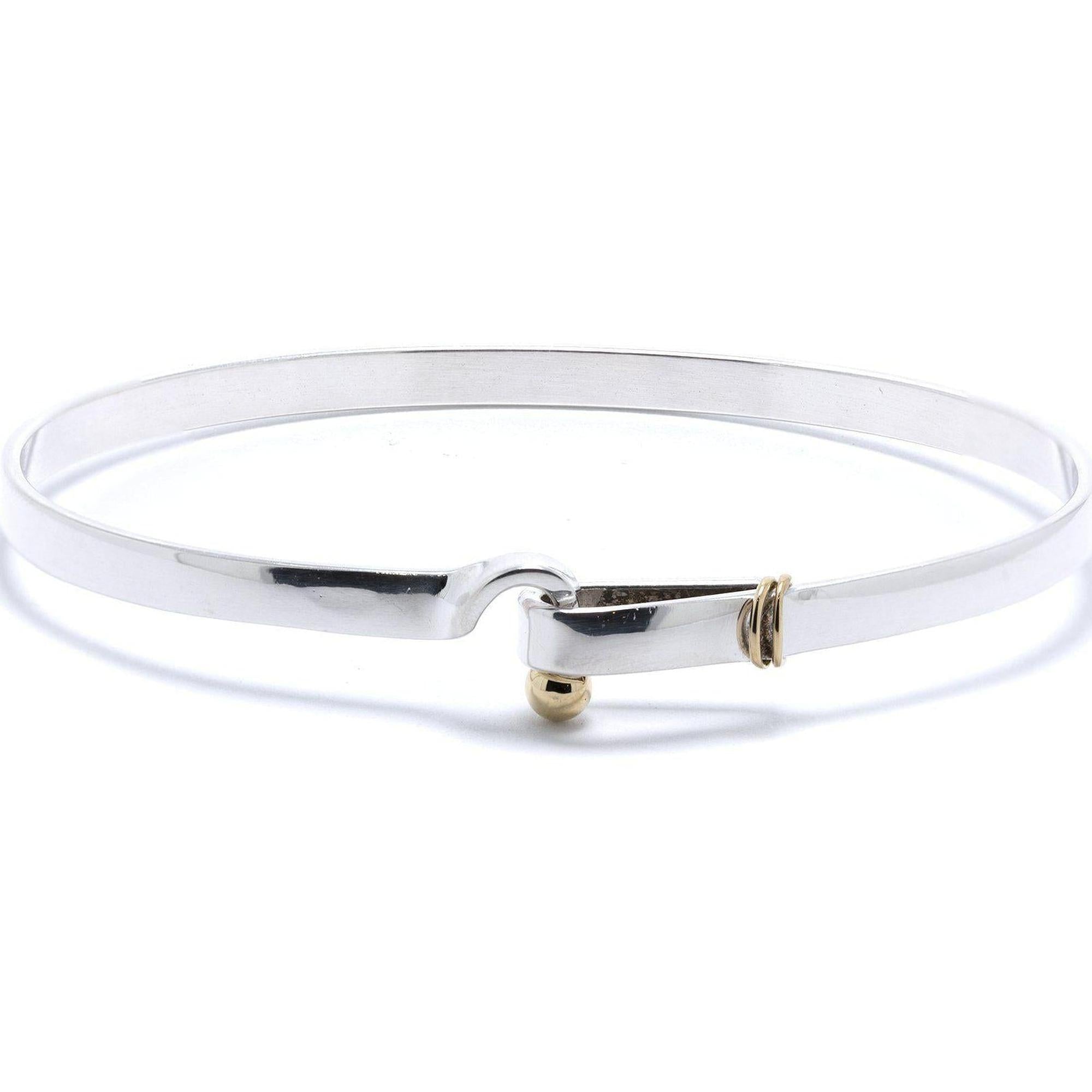Tiffany & Co. Two-Tone Hook & Eye Bangle