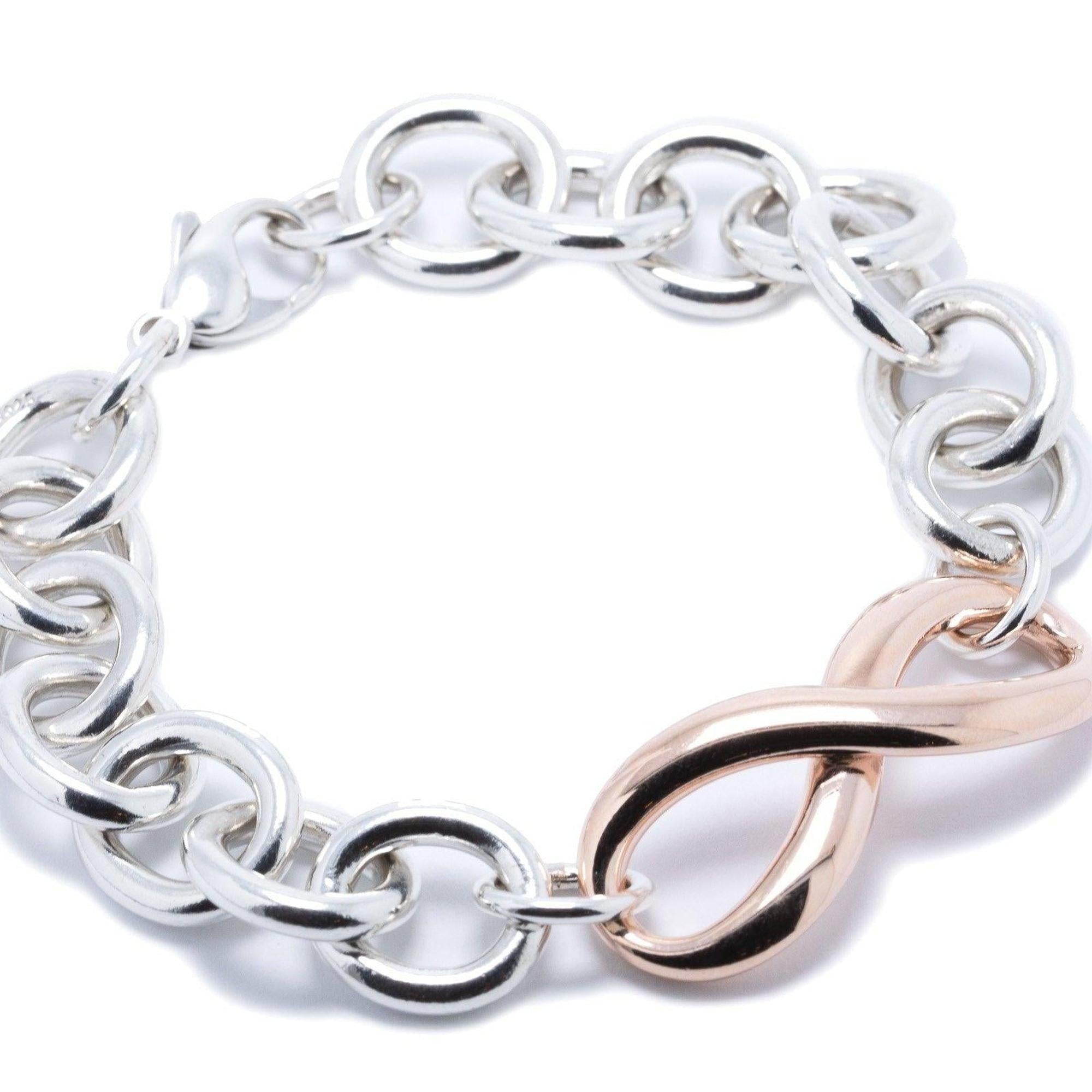 Tiffany & Co. Two-Tone Infinity Link Bracelet
