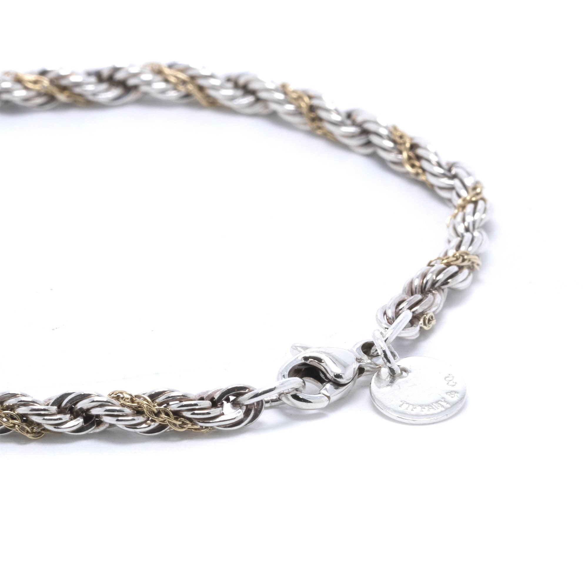 Tiffany & Co. Two-Tone Rope Chain Bracelet