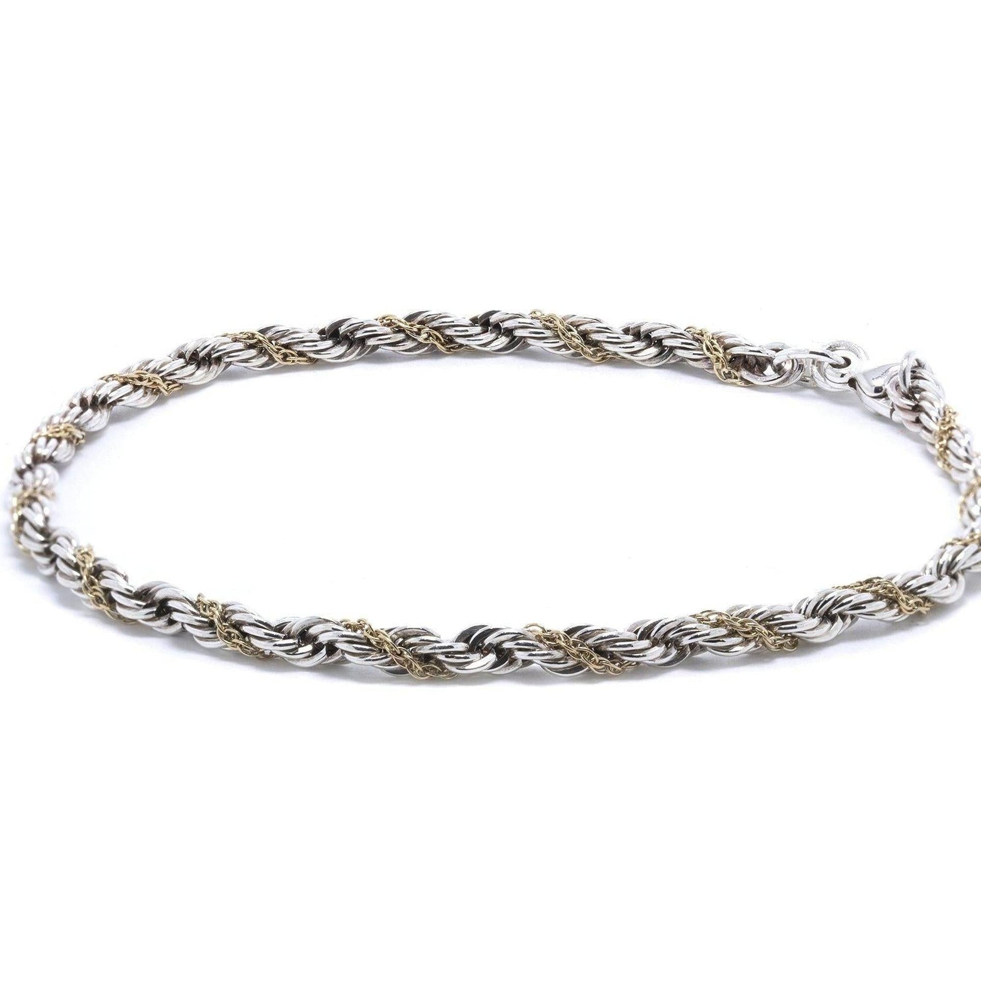 Tiffany & Co. Two-Tone Rope Chain Bracelet