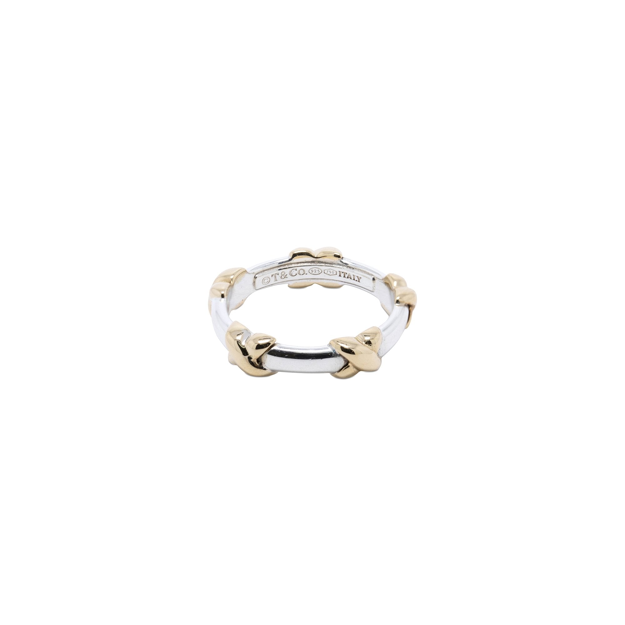 Tiffany & Co. Two-Tone Signature X Band Ring