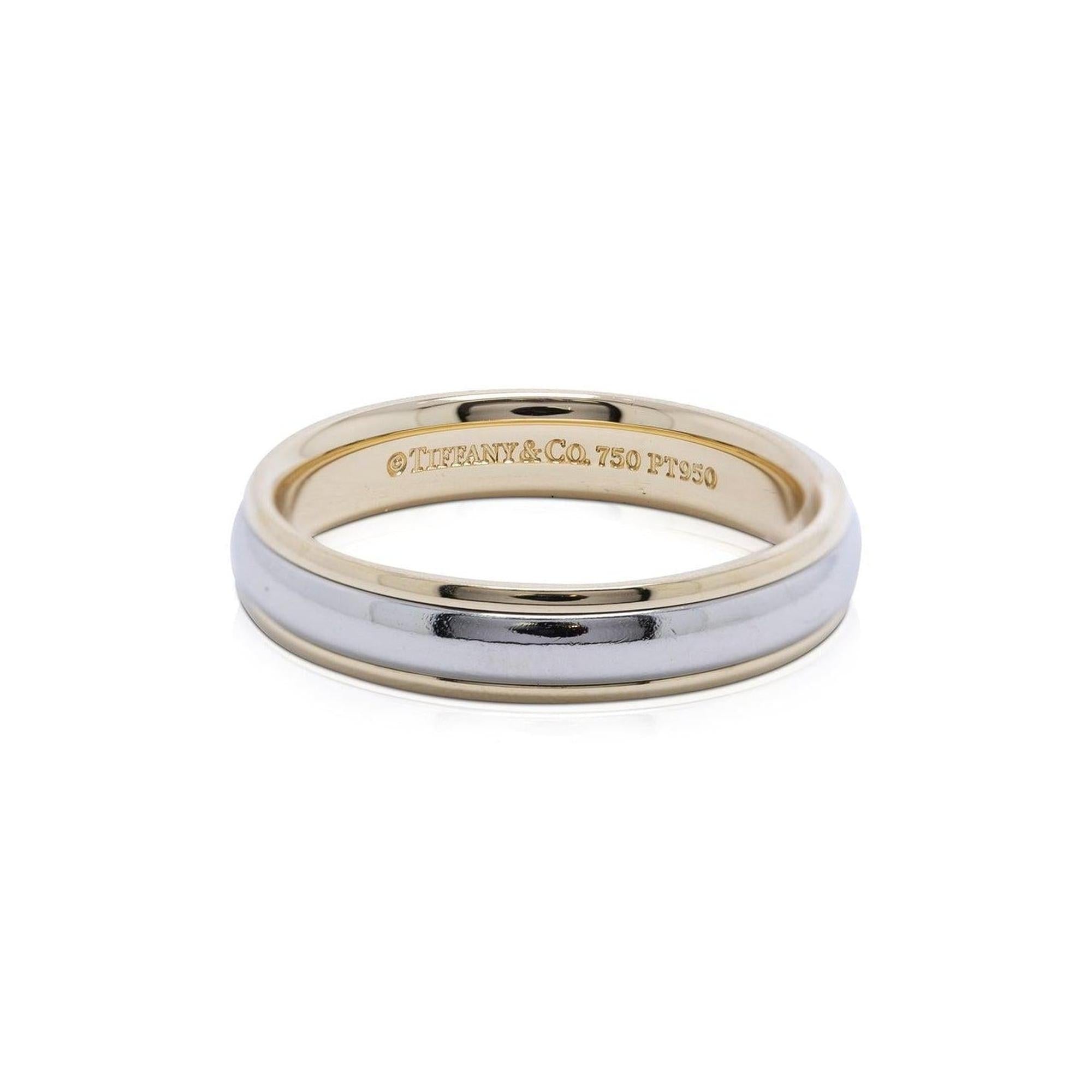 Tiffany & Co. Two-Tone Wedding Band Ring