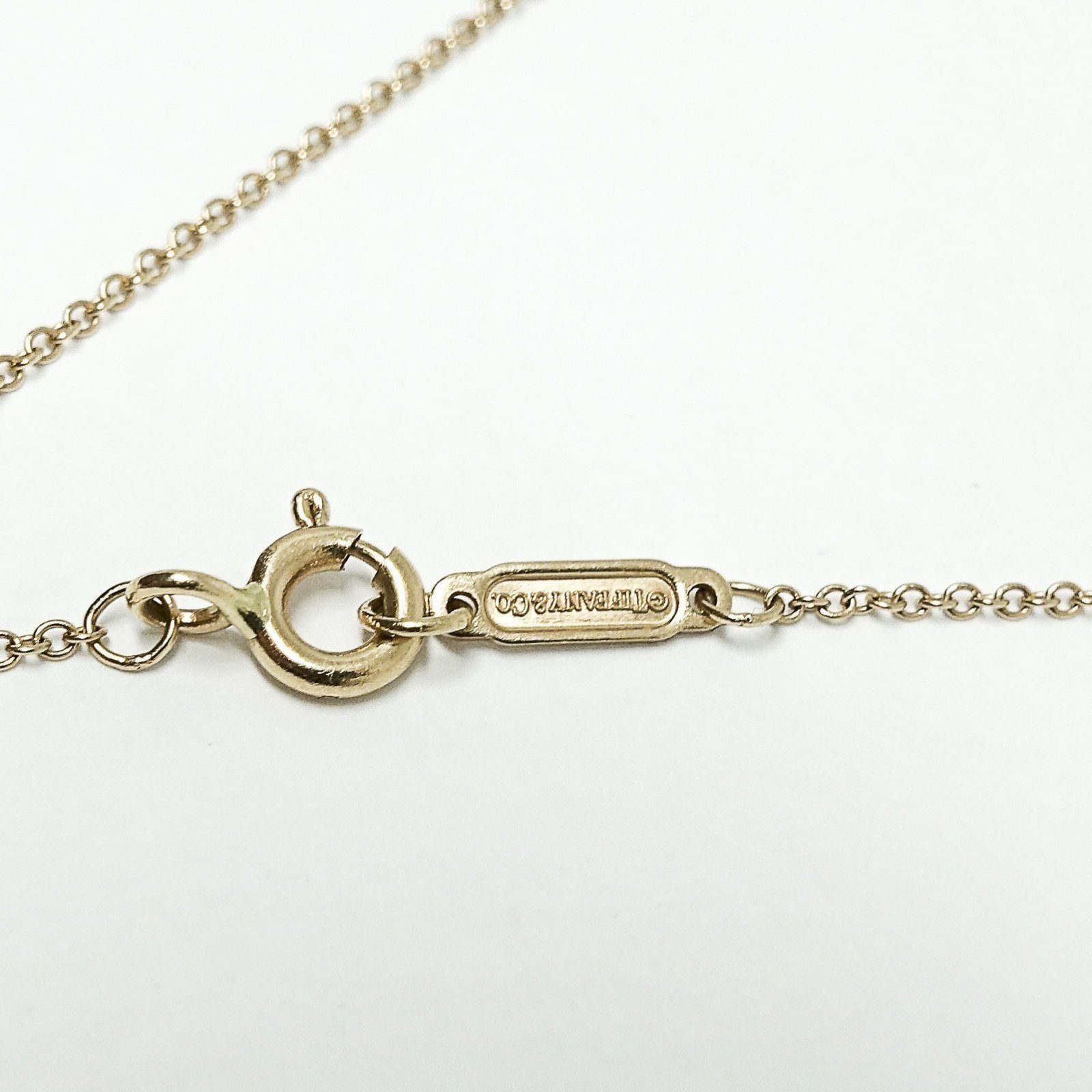 Tiffany & Co. Vintage Oval Key Charm Necklace with Diamonds