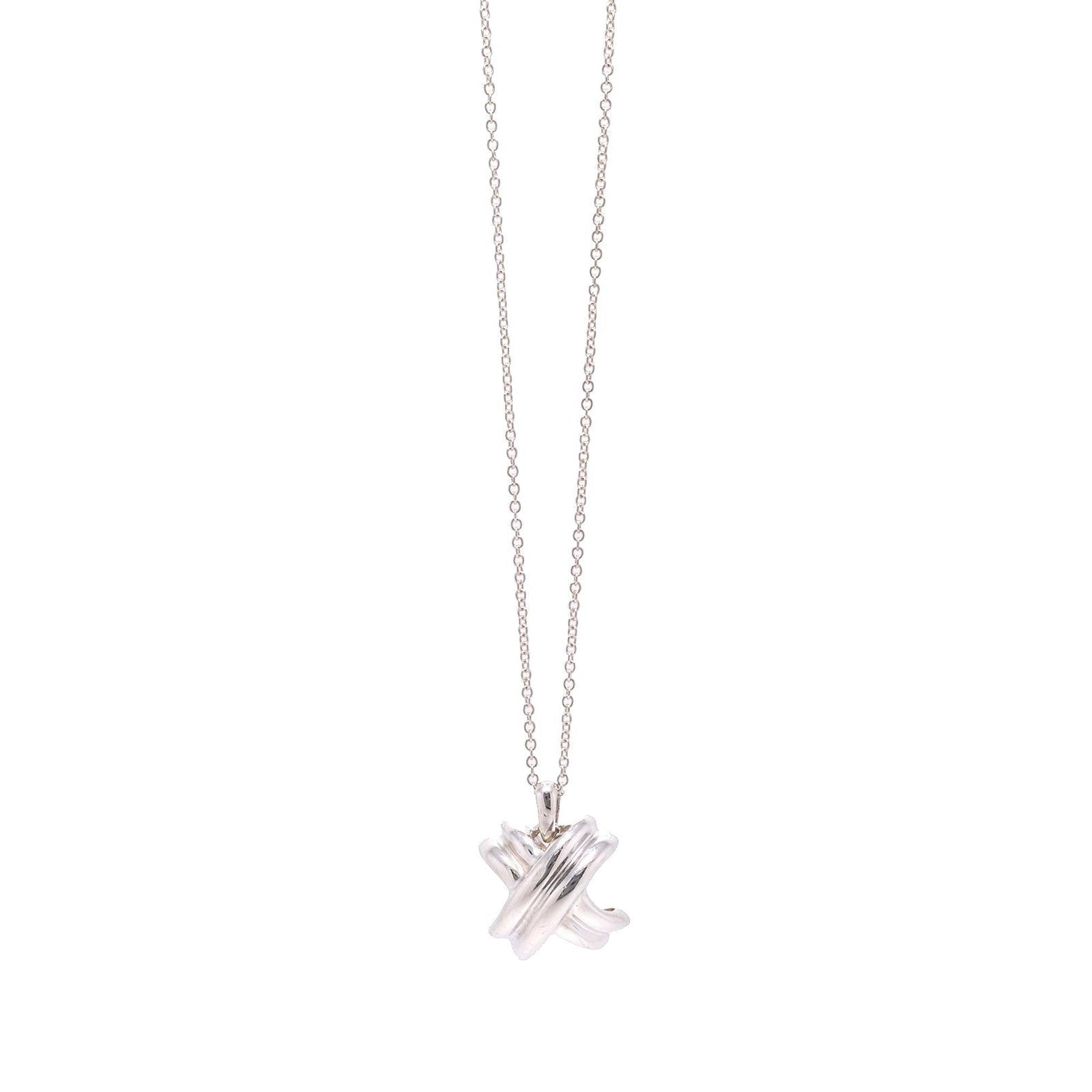 Tiffany & Co. Vintage Signature X Pendant Necklace