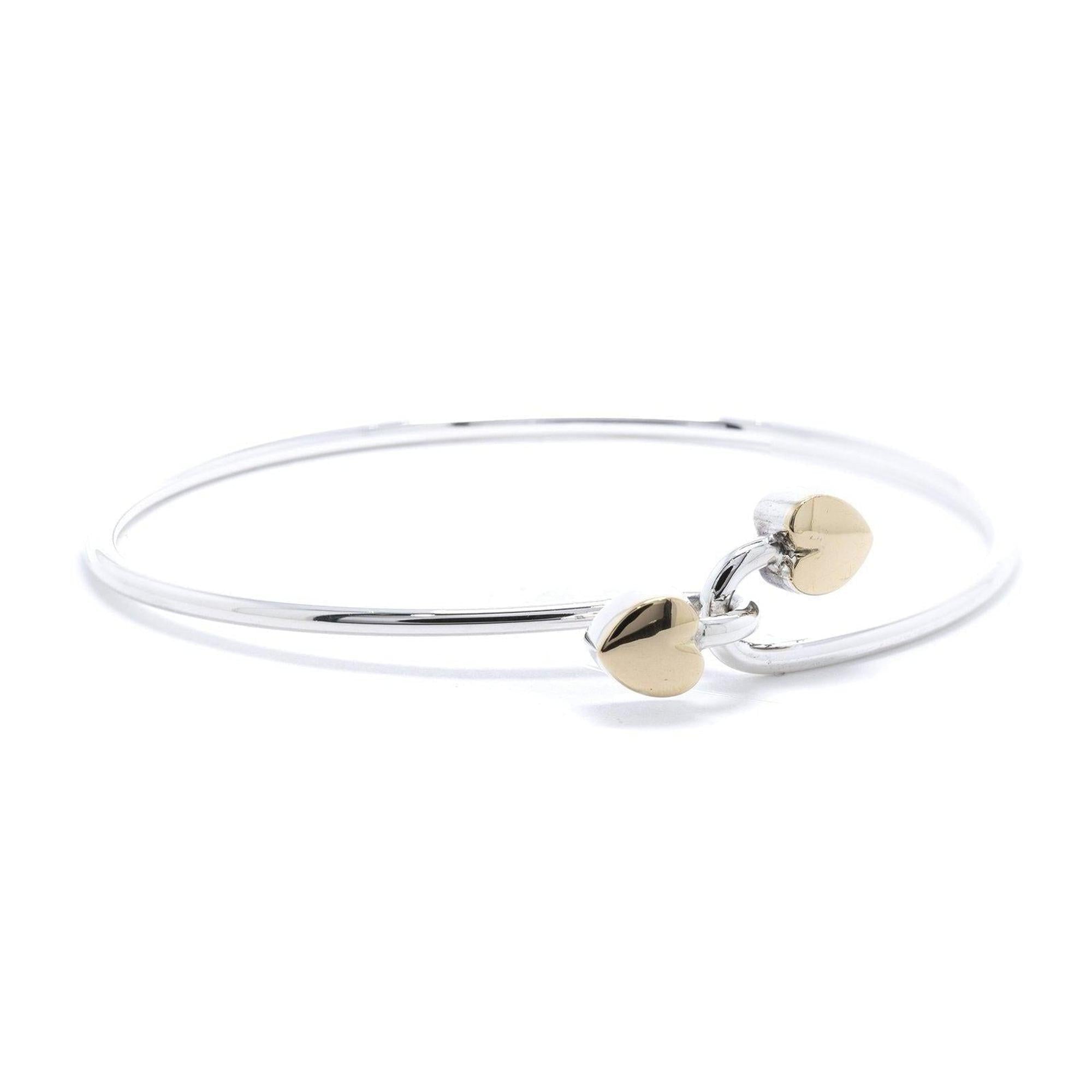 Tiffany & Co. Vintage Two-Tone Heart Bracelet