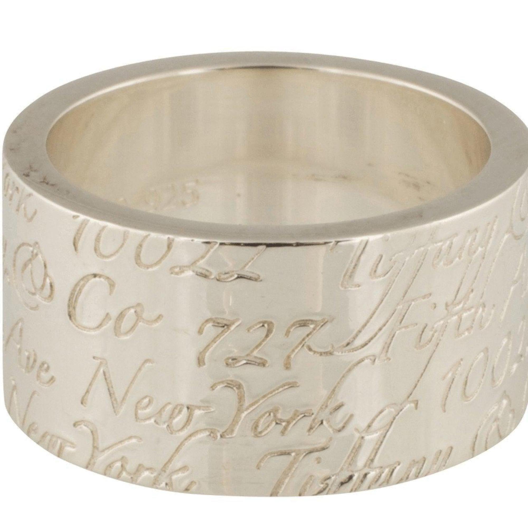 Tiffany & Co. Wide Notes Ring