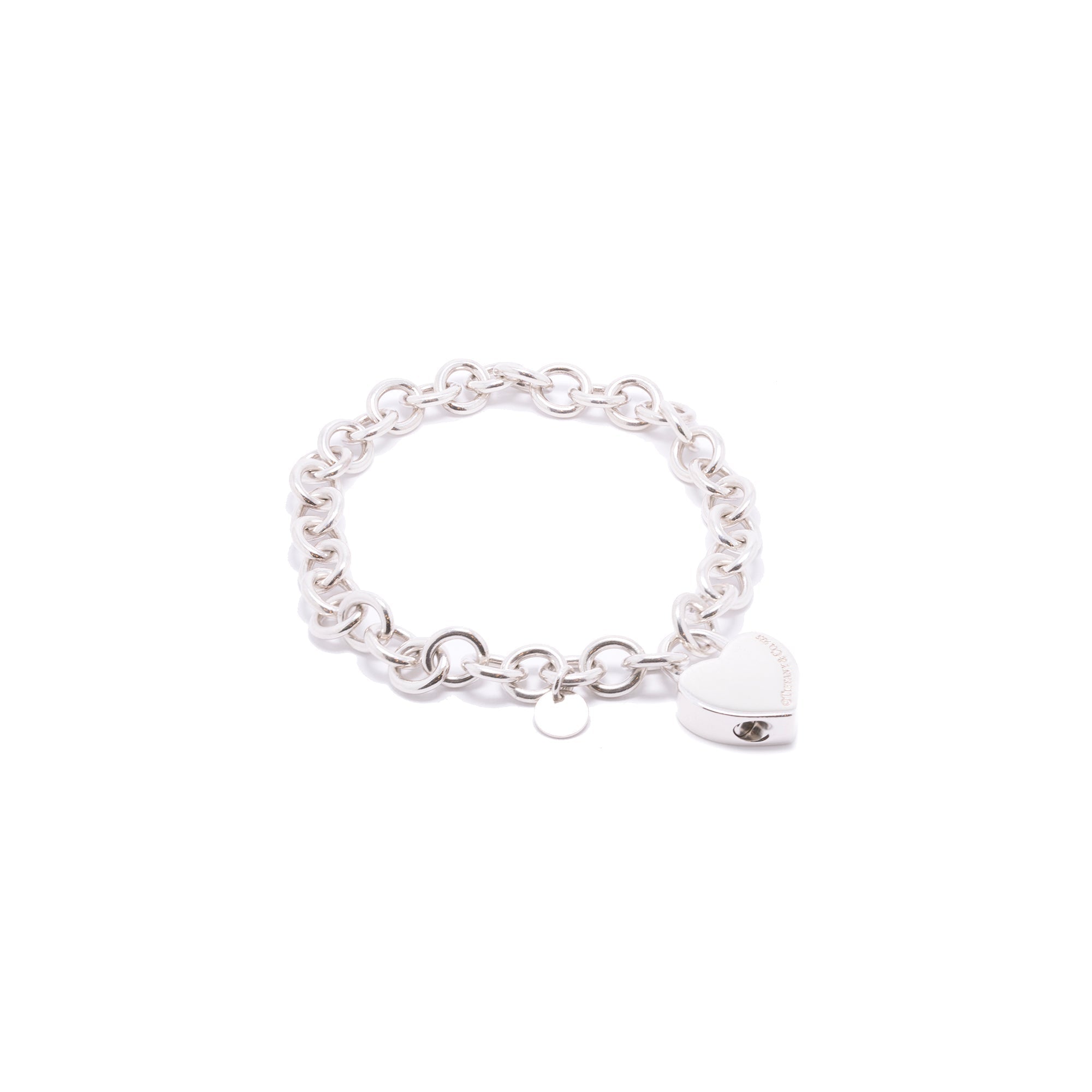 Tiffany & Co. 'XOXO' Heart Lock Charm Bracelet