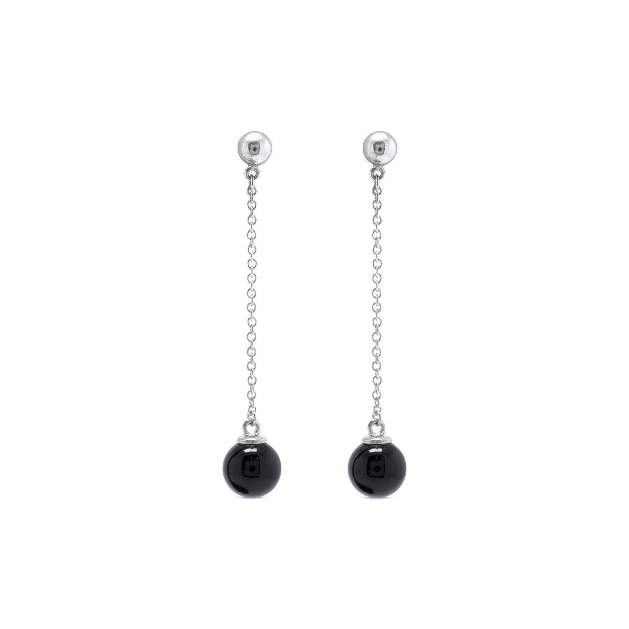 Tiffany & Co. Ziegfeld Collection Black Onyx Drop Earrings