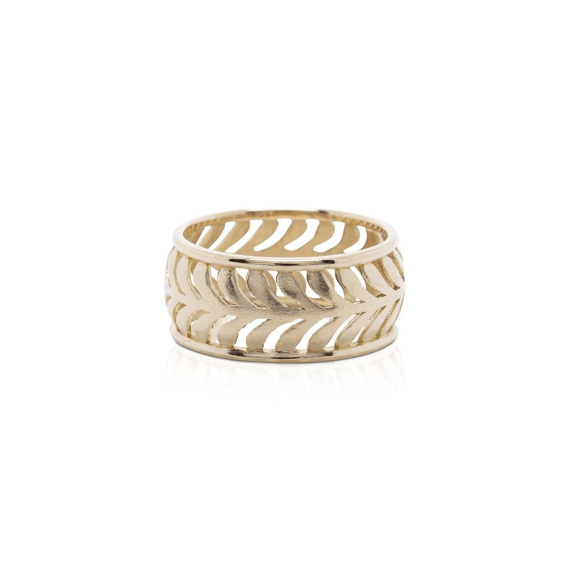 Tiffany and Co. 18k Gold Paloma Picasso Villa Palm Ring