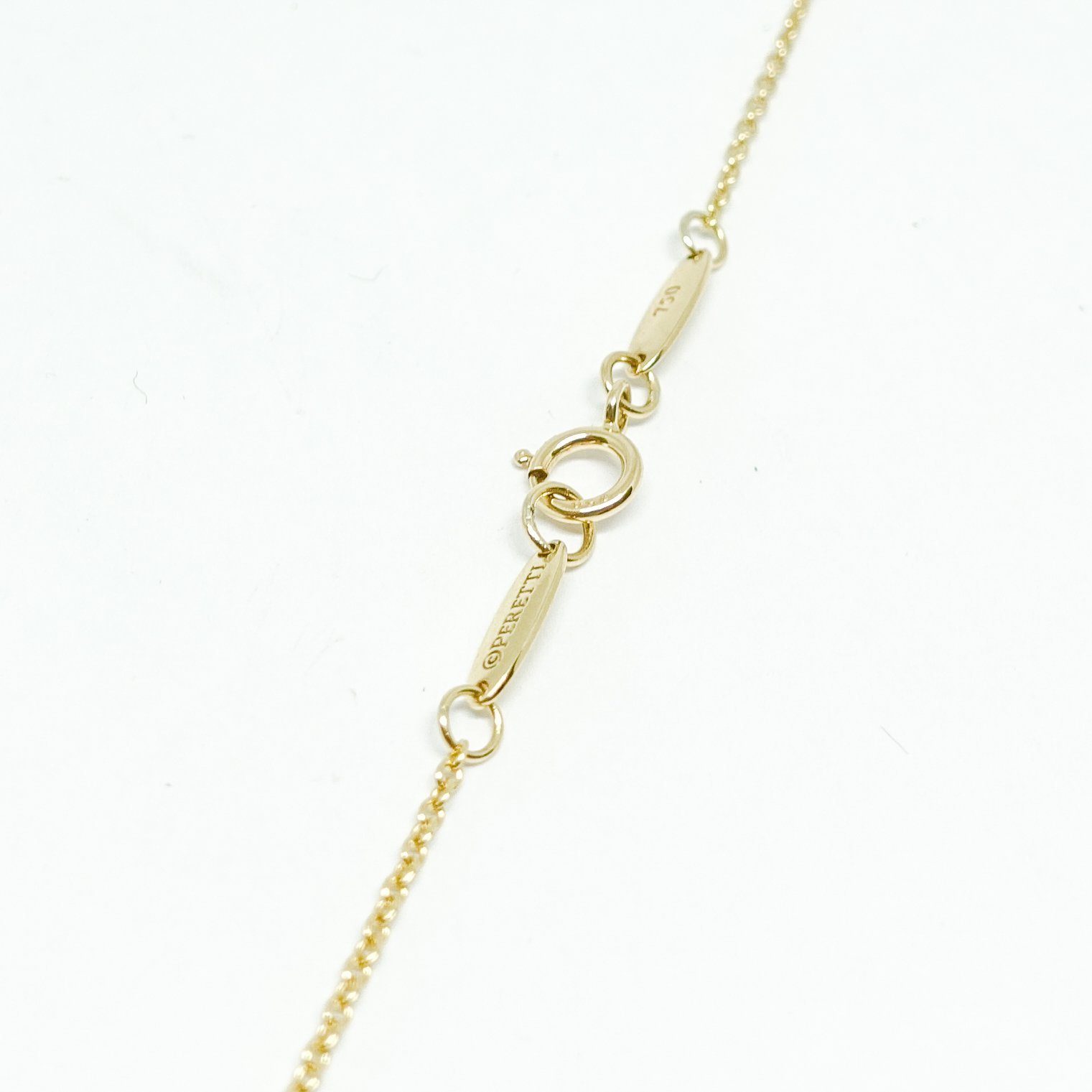 Tiffany and Co. Gold Elsa Peretti Open Heart Pendant Necklace