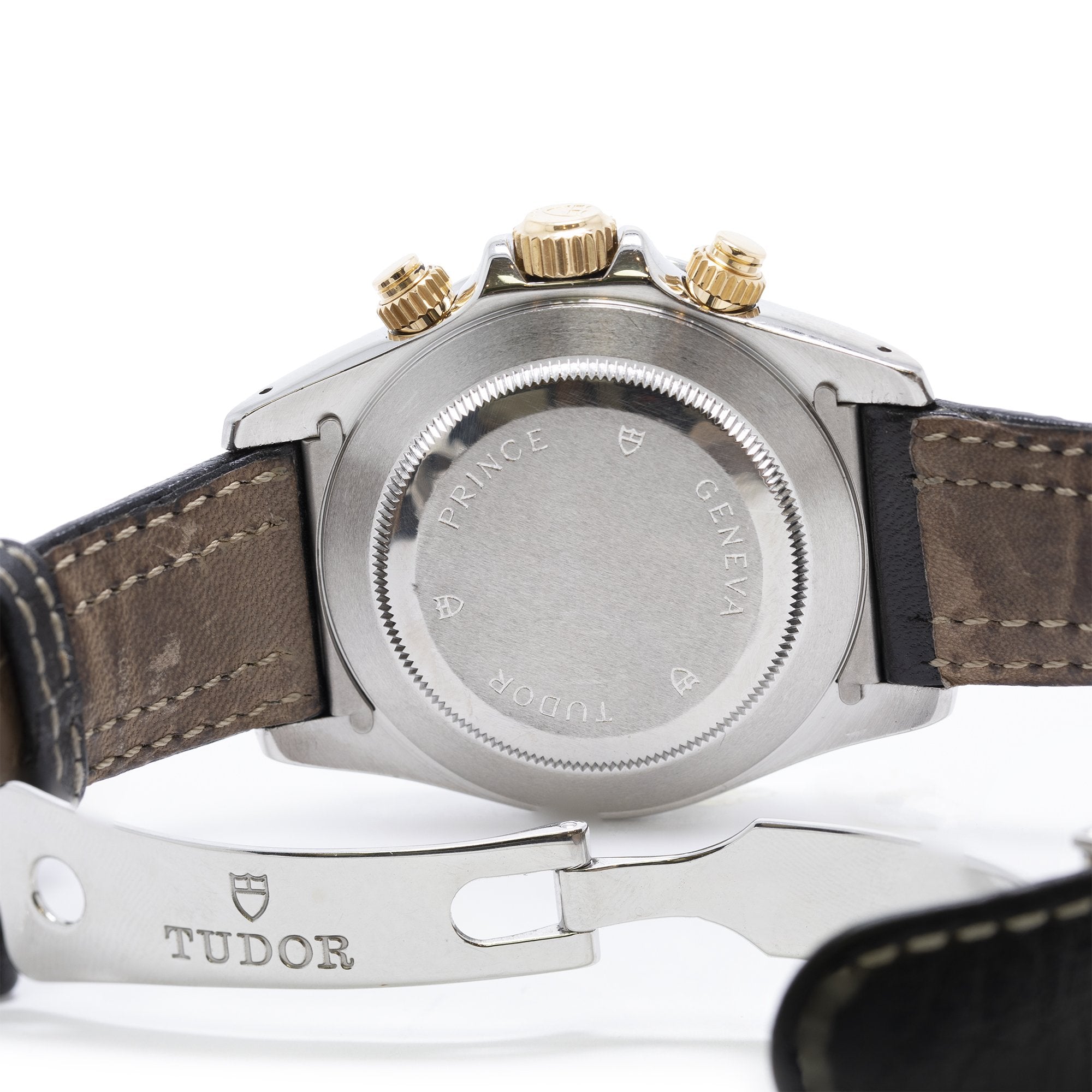 Tudor Two-Tone Tiger Prince Chronograph Watch w/ Box