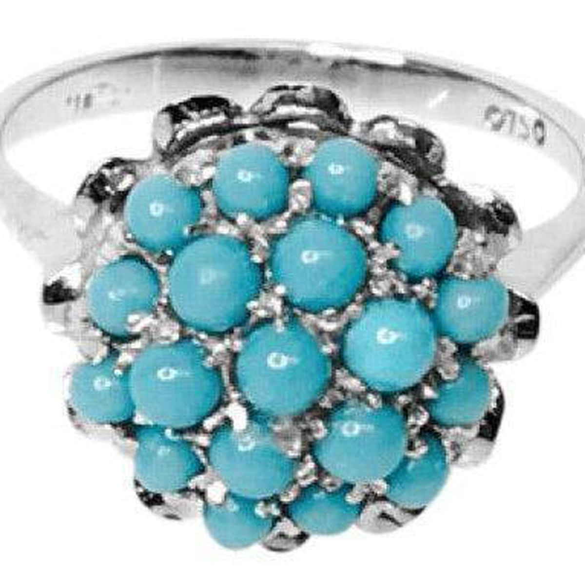 Turquoise Cluster Ring – OLIVER'S