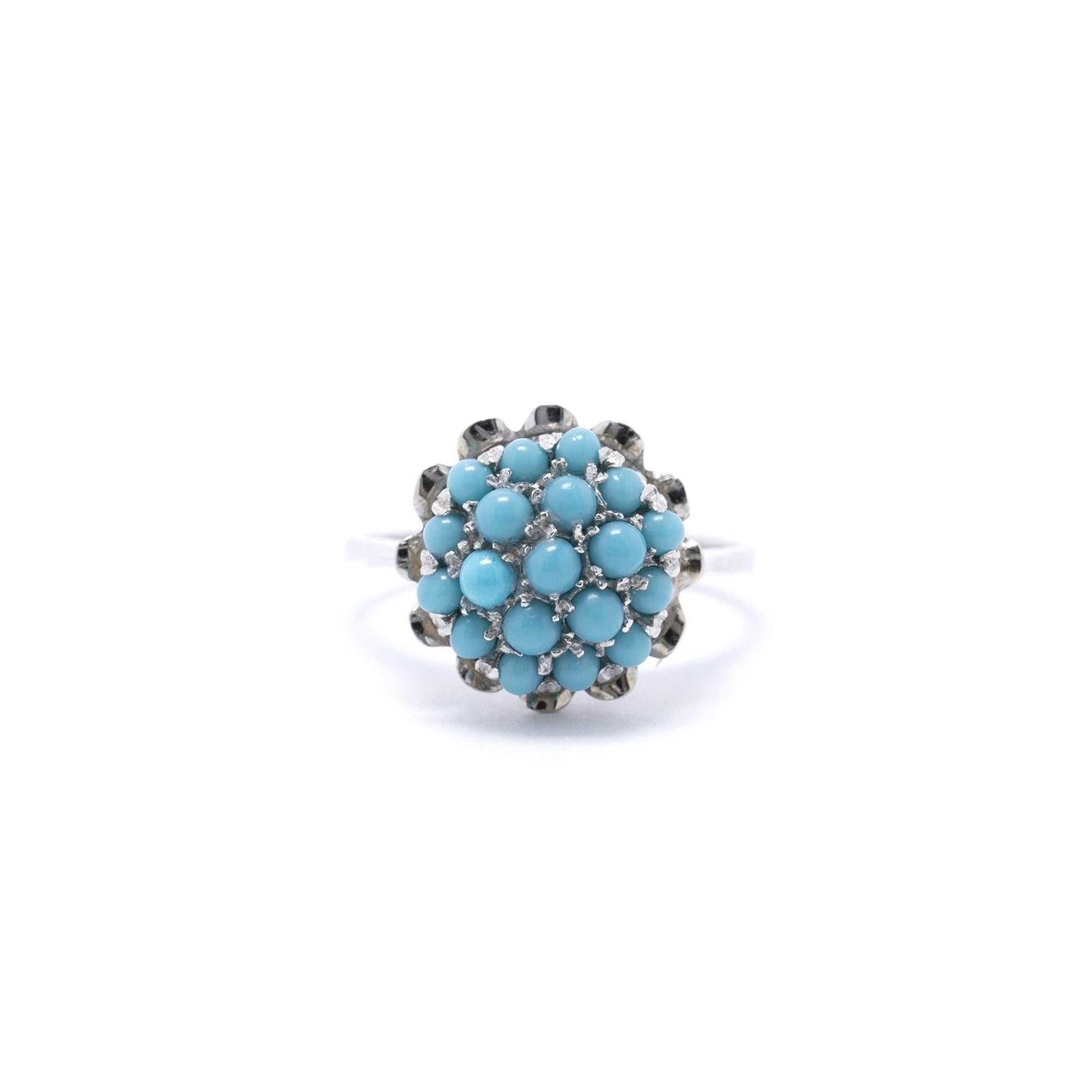 Turquoise Cluster Ring