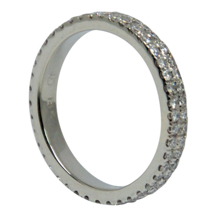 Two-Row Diamond Eternity Band Ring