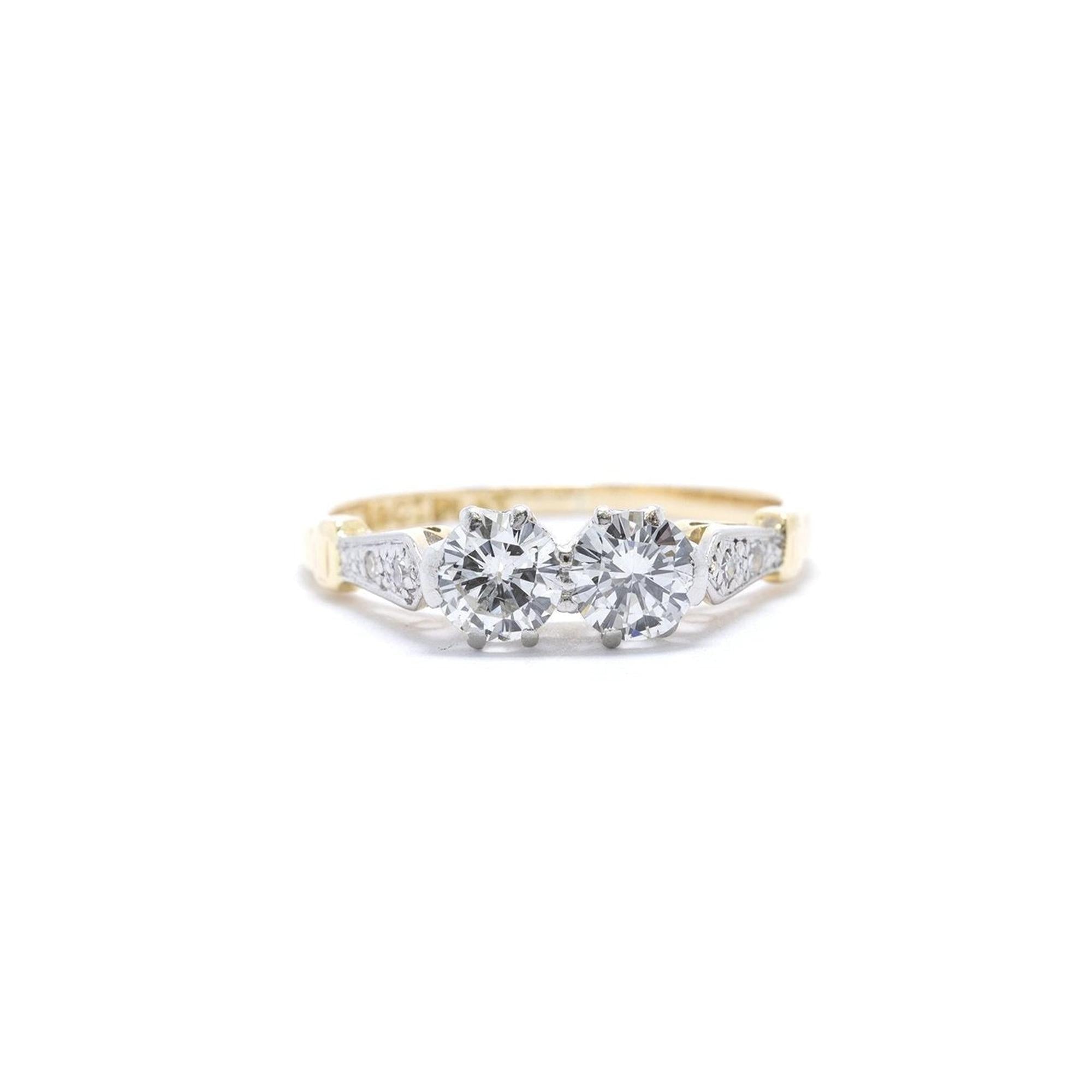 Two-Tone Diamond Ring