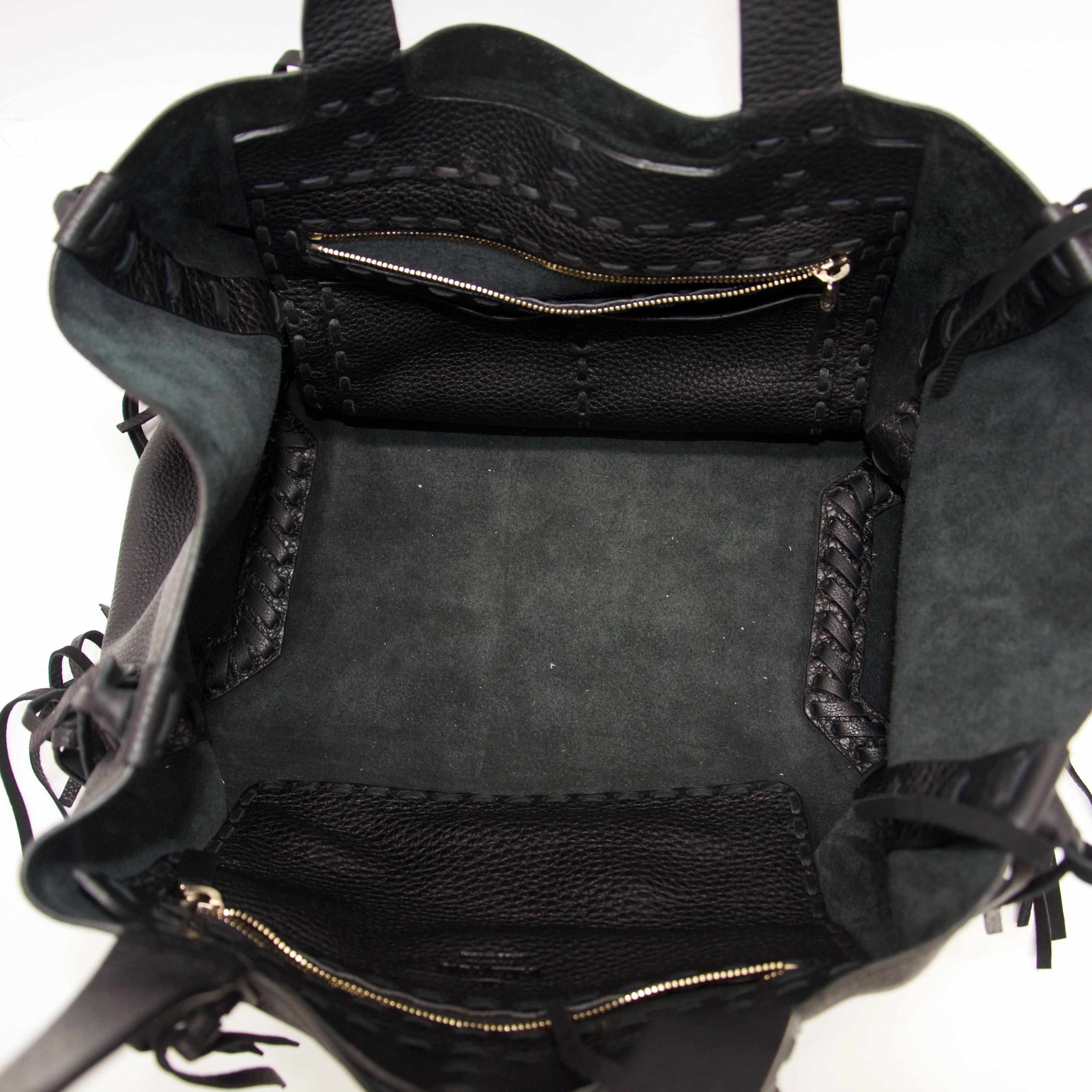 Valentino C-Rockee Fringe Tote