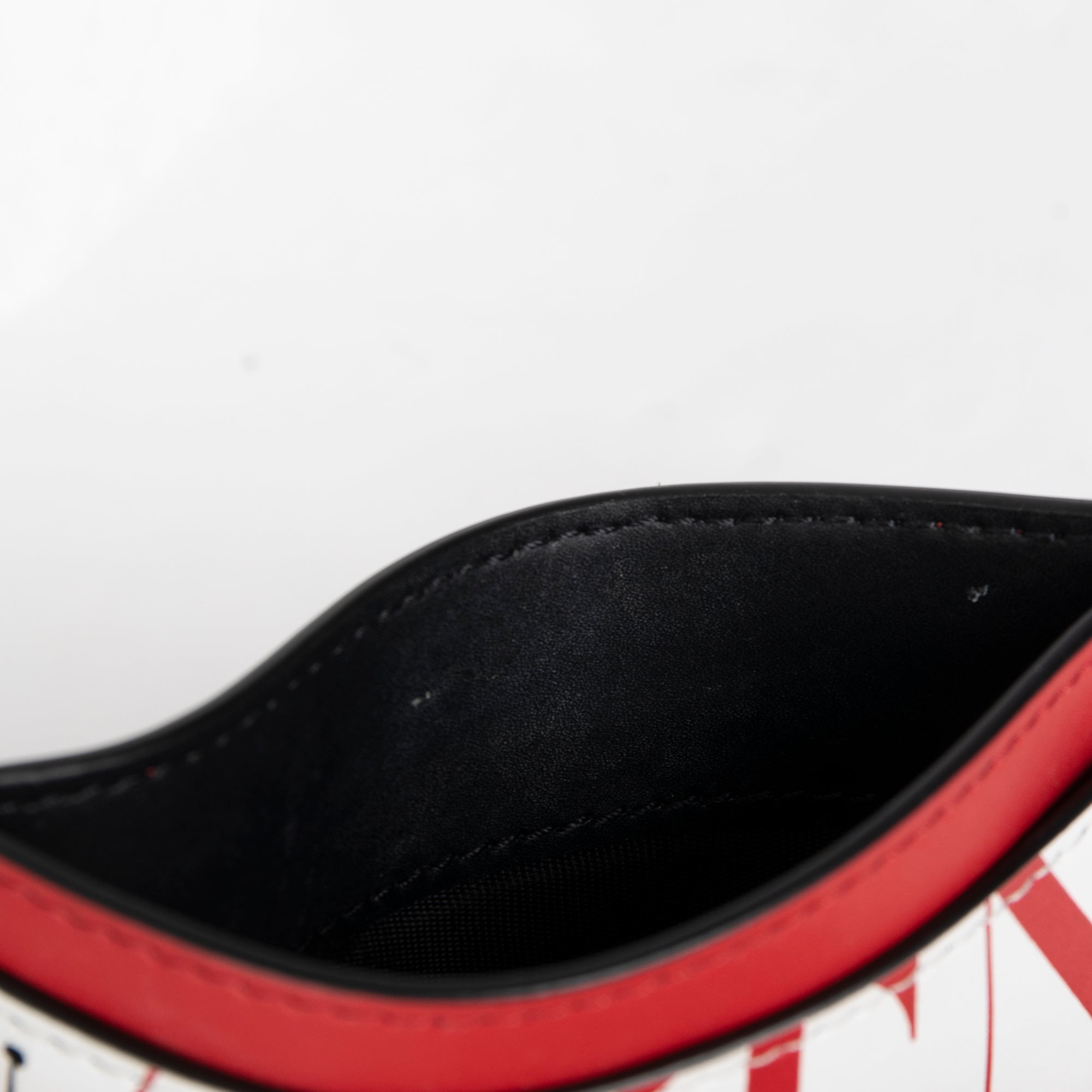 Valentino Leather Logo Card Holder w/ Box