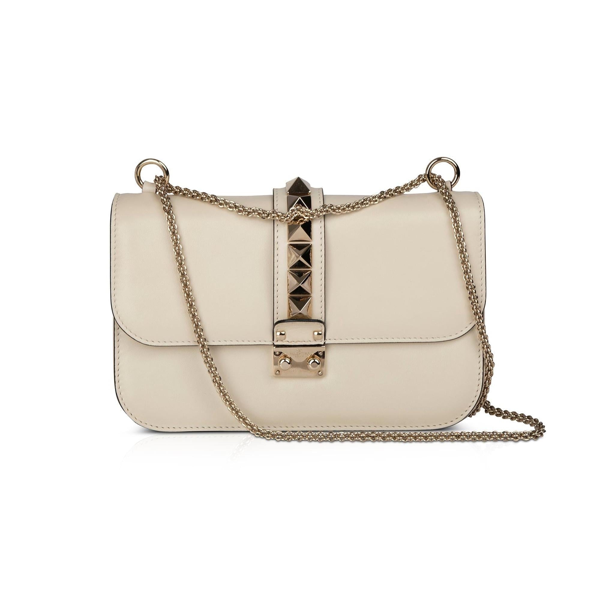 Valentino Medium Glam Lock Chain Shoulder Bag