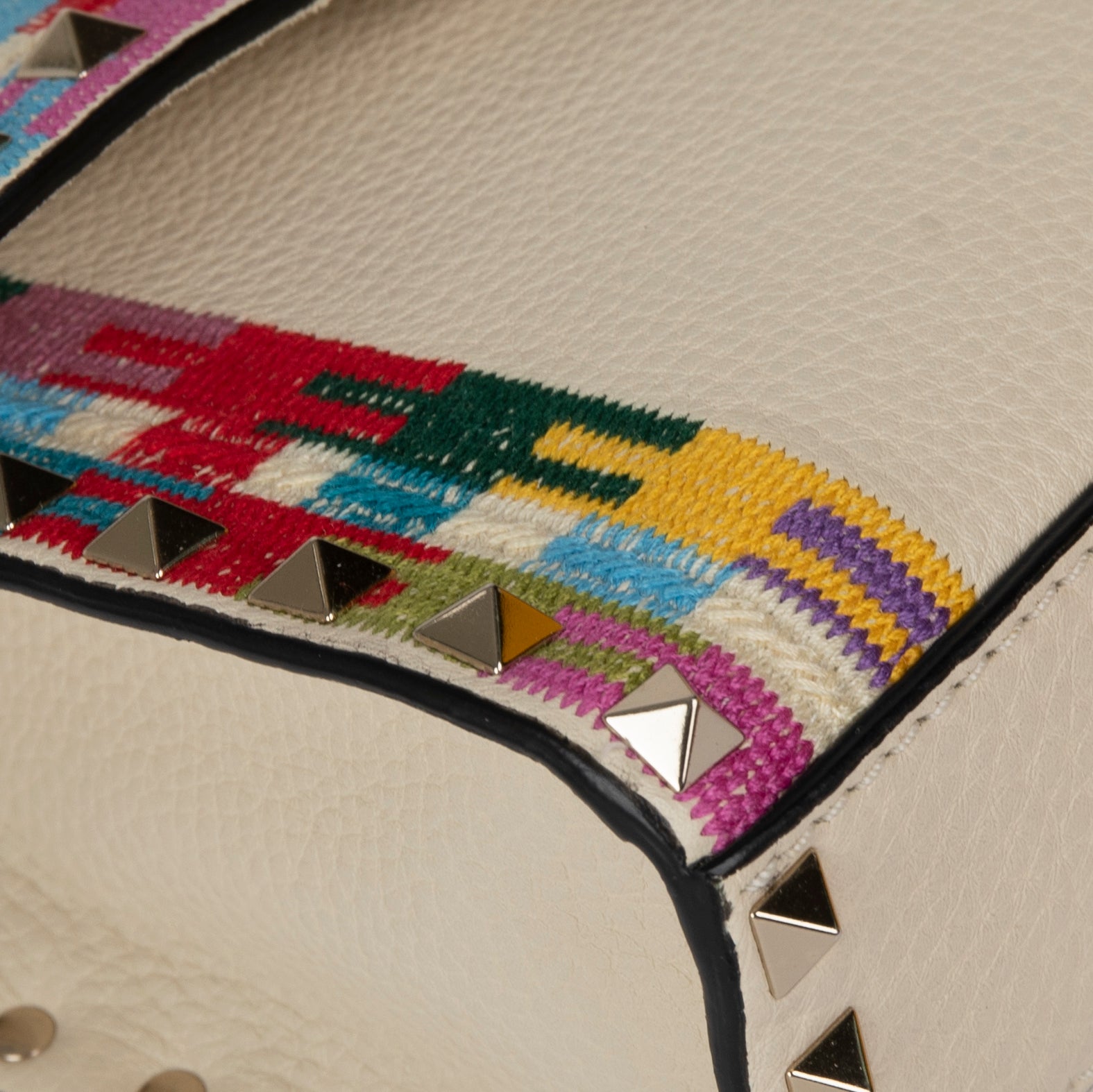 Valentino Medium Limited Edition Embroidered Rockstud Crossbody Bag