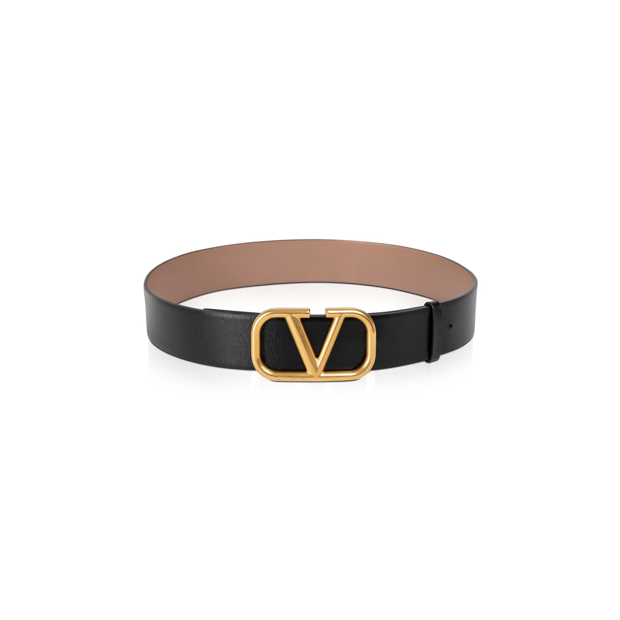 Valentino Reversible Vlogo 40 mm Leather Belt w/ Box