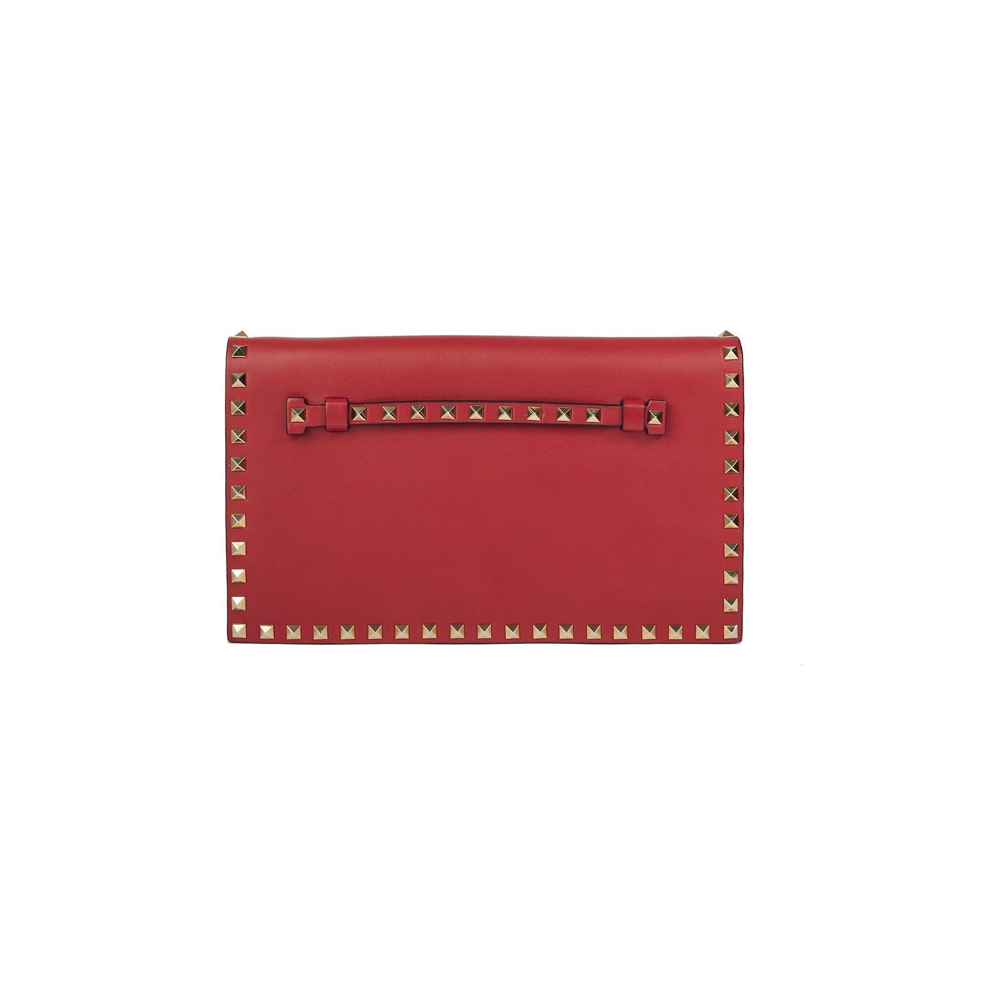 Valentino Rockstud Leather Clutch