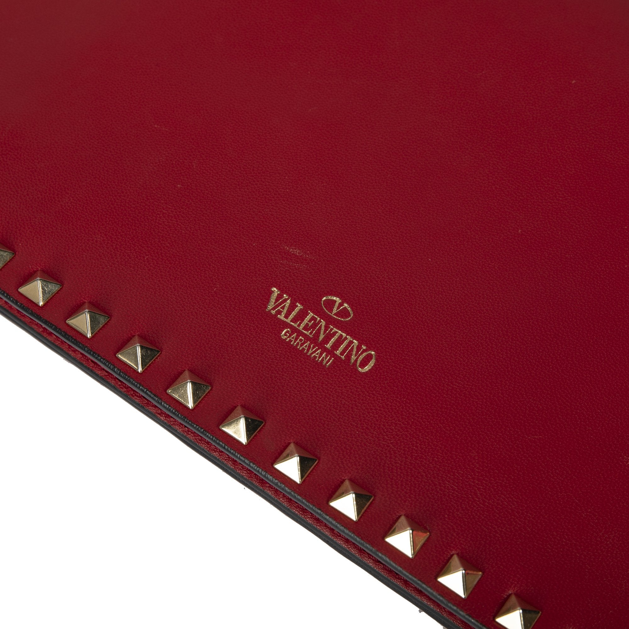 Valentino Rockstud Leather Clutch