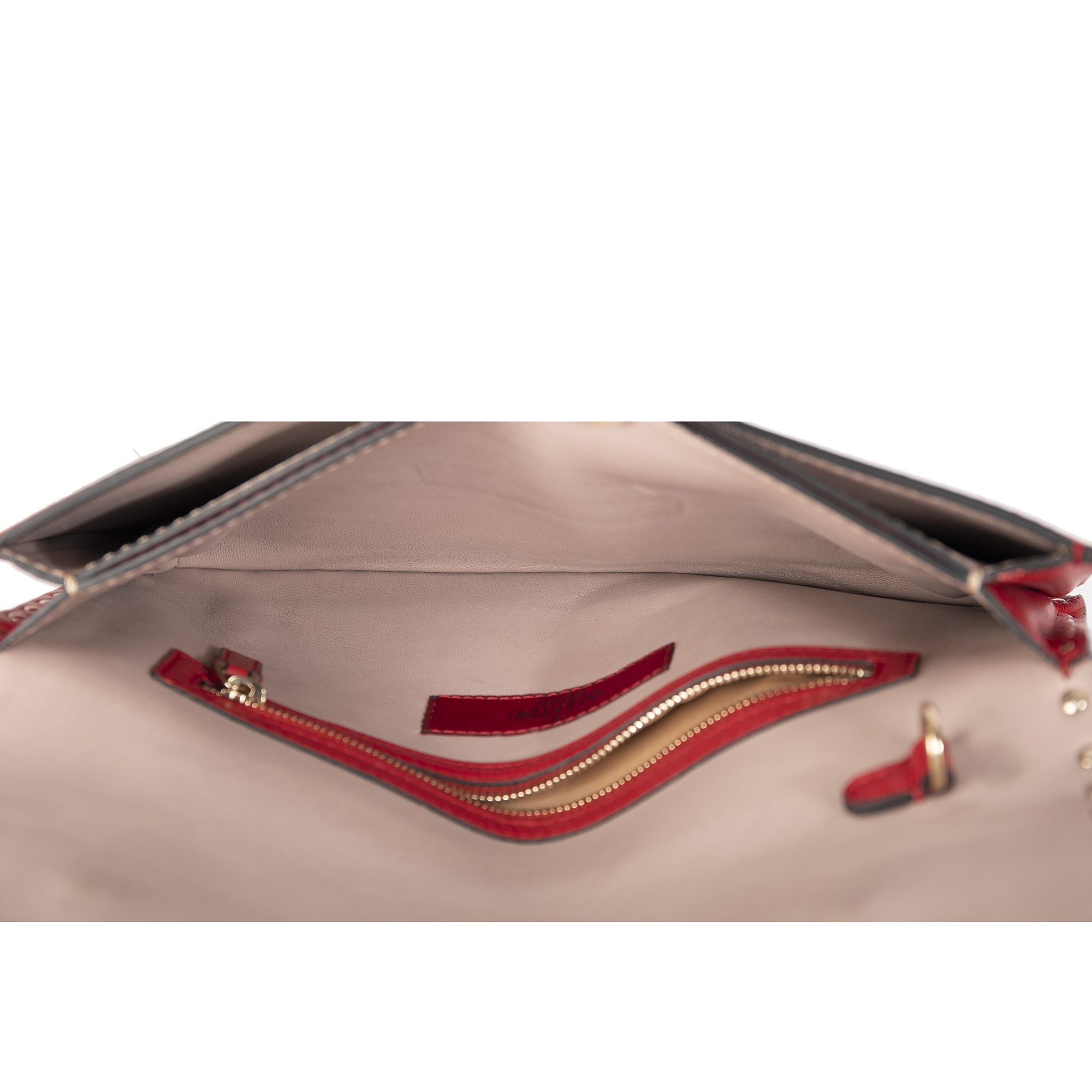 Valentino Rockstud Leather Clutch