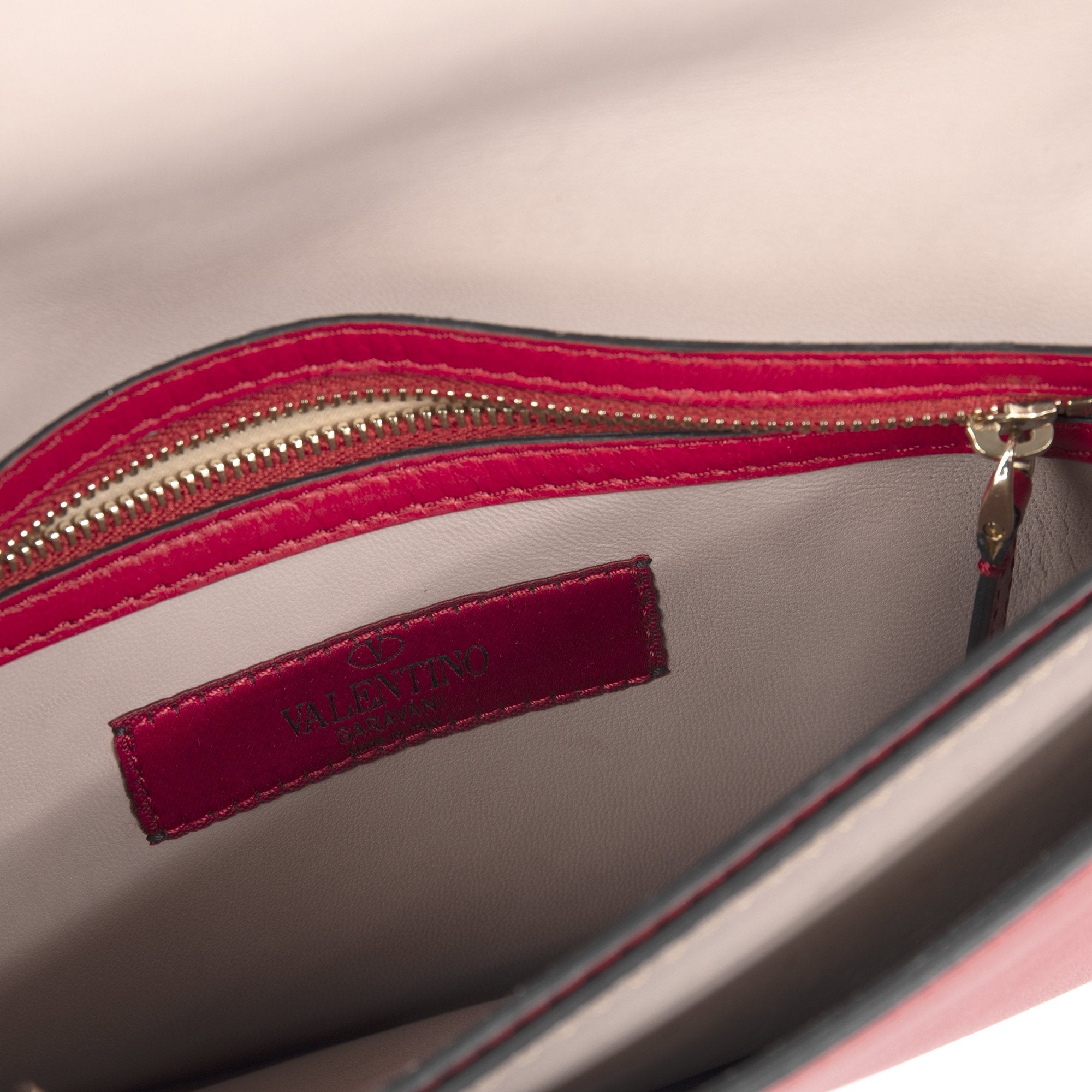 Valentino Rockstud Leather Clutch