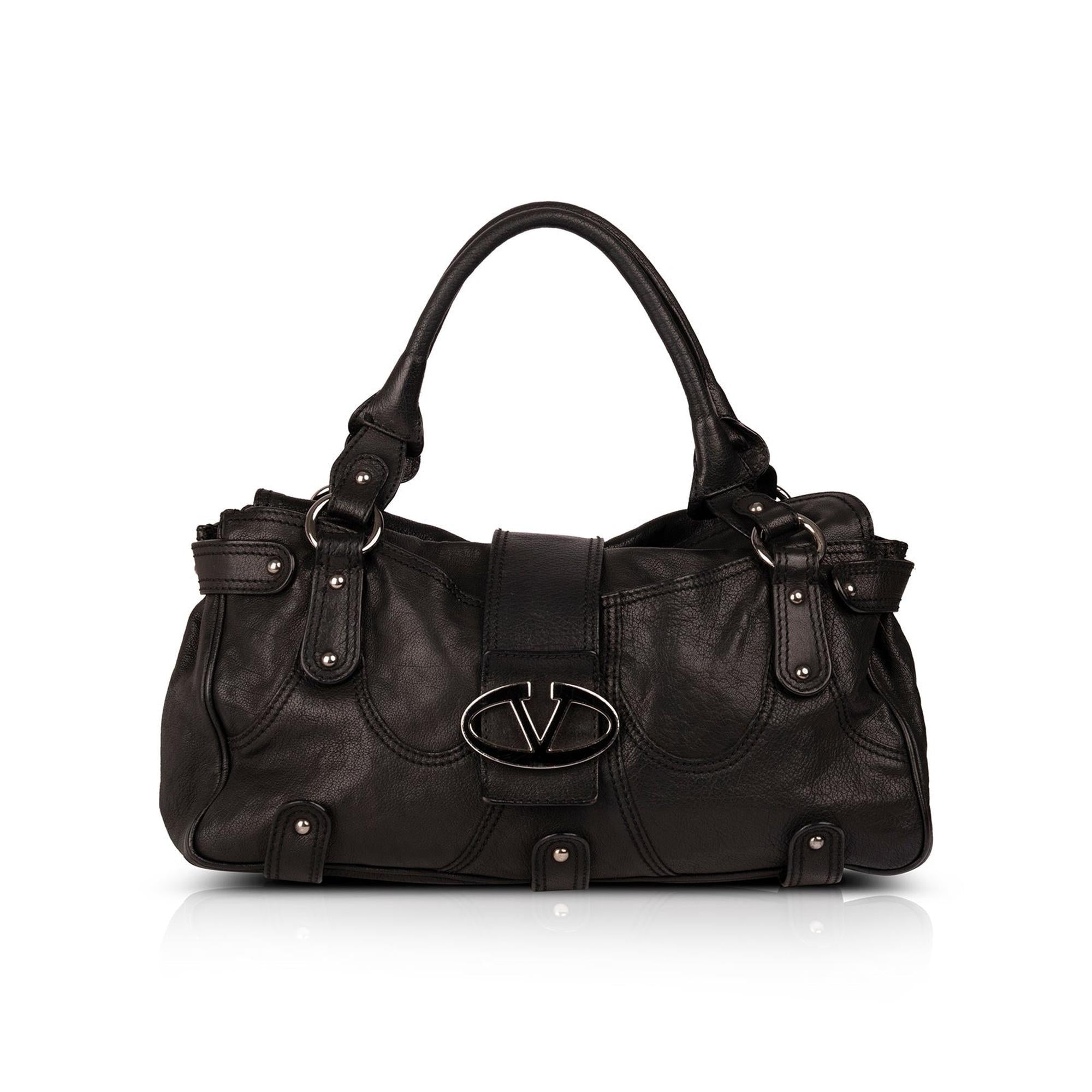 バッグ valentino v-logo handle pouch Valentino V-Logo Leather Handle Bag – Oliver Jewellery