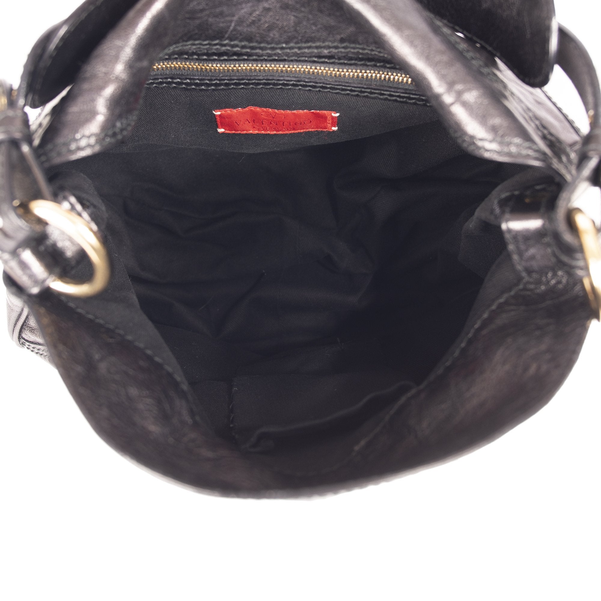 Valentino V-Logo Leather Shoulder Bag