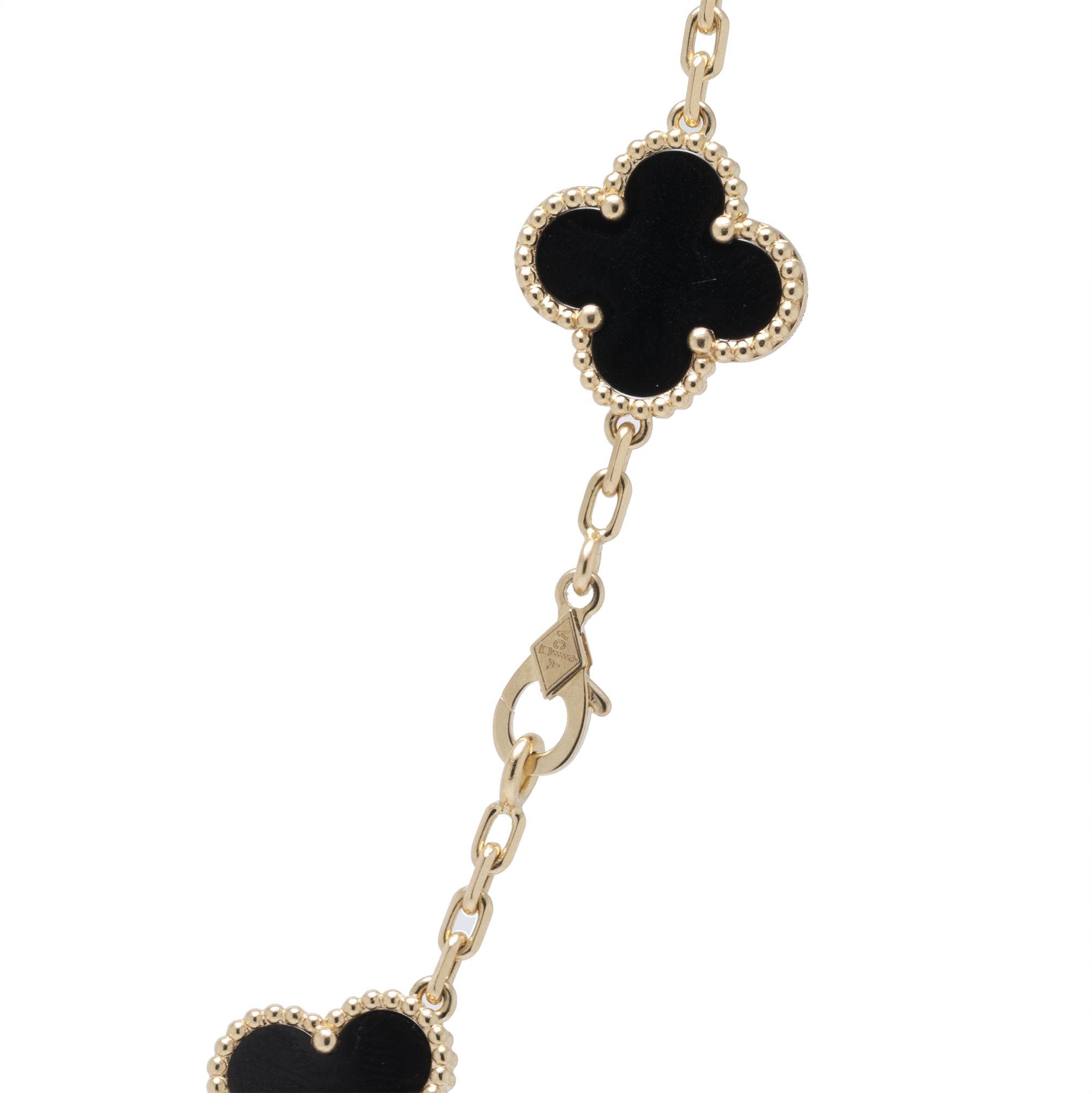 Van Cleef & Arpels 10 Motifs Vintage Alhambra Necklace