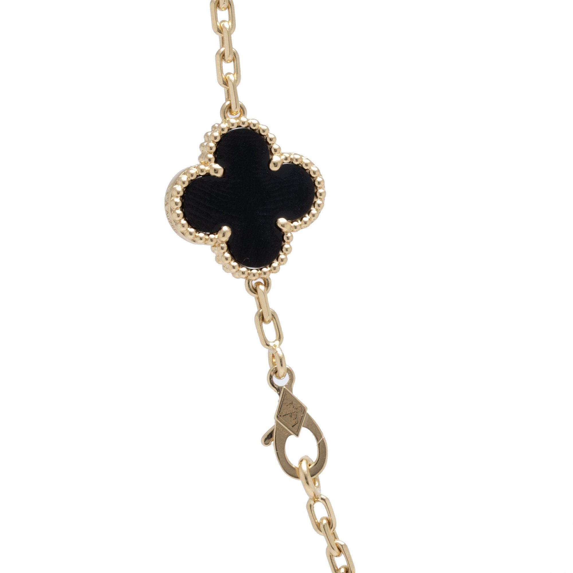 Van Cleef & Arpels 10 Motifs Vintage Alhambra Necklace
