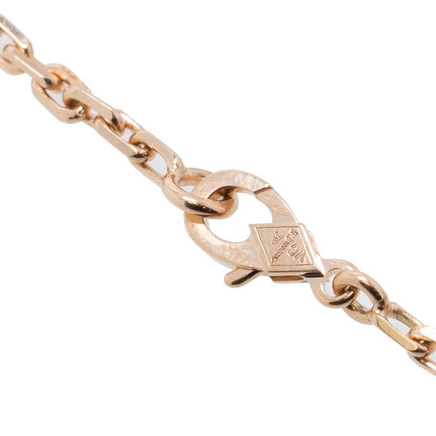 Van Cleef & Arpels 18k Rose Gold 5 Motifs Lucky Spring Bracelet w/ Certificate