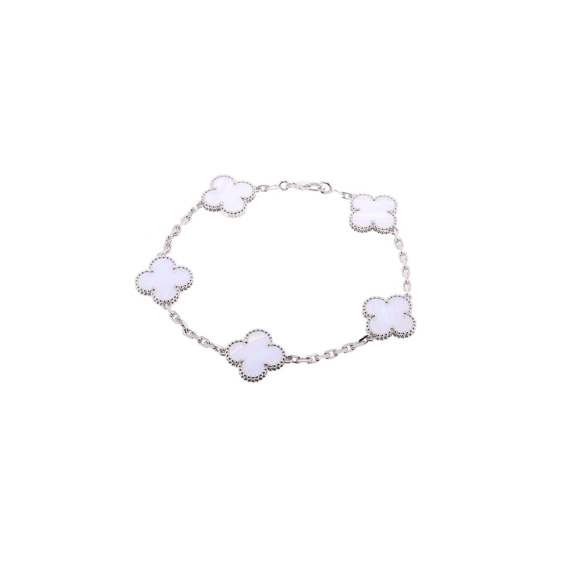 Van Cleef & Arpels 5 Motifs Vintage Alhambra Bracelet w/ Box