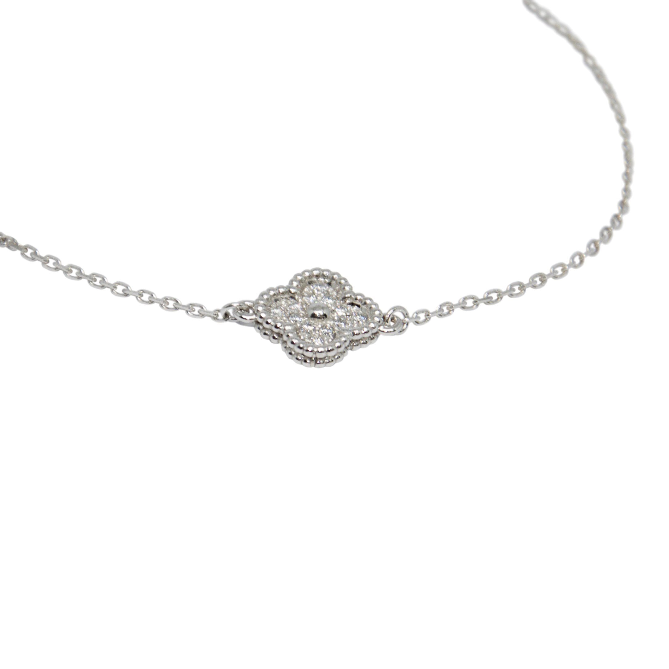 Van Cleef & Arpels Sweet Alhambra, 1 Pattern Diamond Bracelet