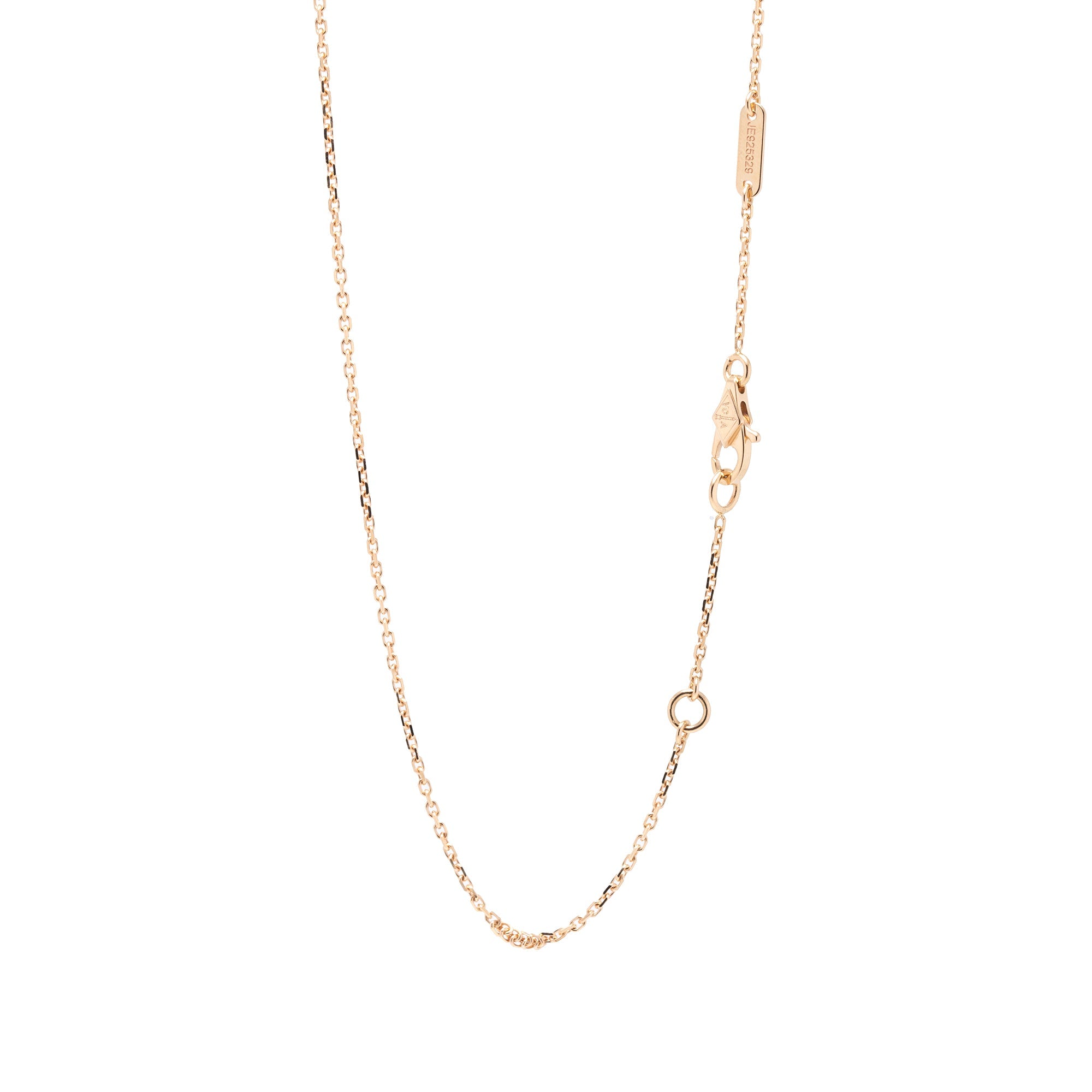 Van Cleef & Arpels Sweet Alhambra Carnelian Heart Pendant Necklace w/ Box