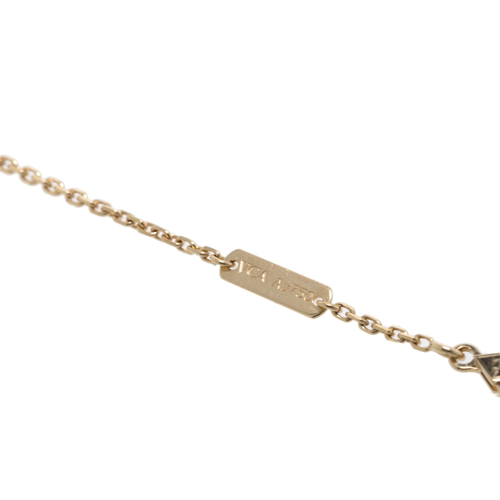Van Cleef & Arpels Vintage Alhambra Carnelian Pendant Necklace